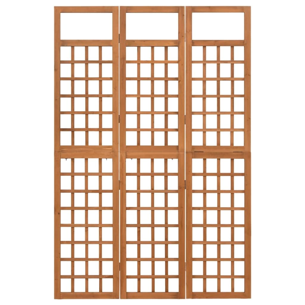 BLUECC 3-Panel Solid Fir Wood Room Divider - 47.6