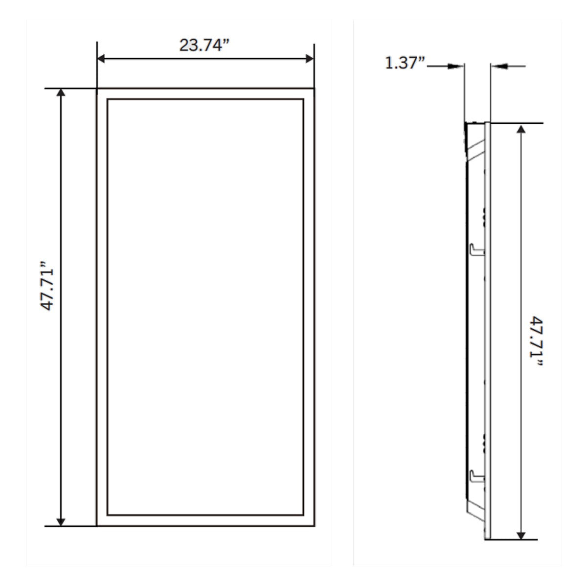 2x4 LED Flat Panel Light 6200 Lumens 50W 3500K/4000K/5000K CCT 120-277V Dimmable - Perfect for Office, Classroom, and Commercial Lighting