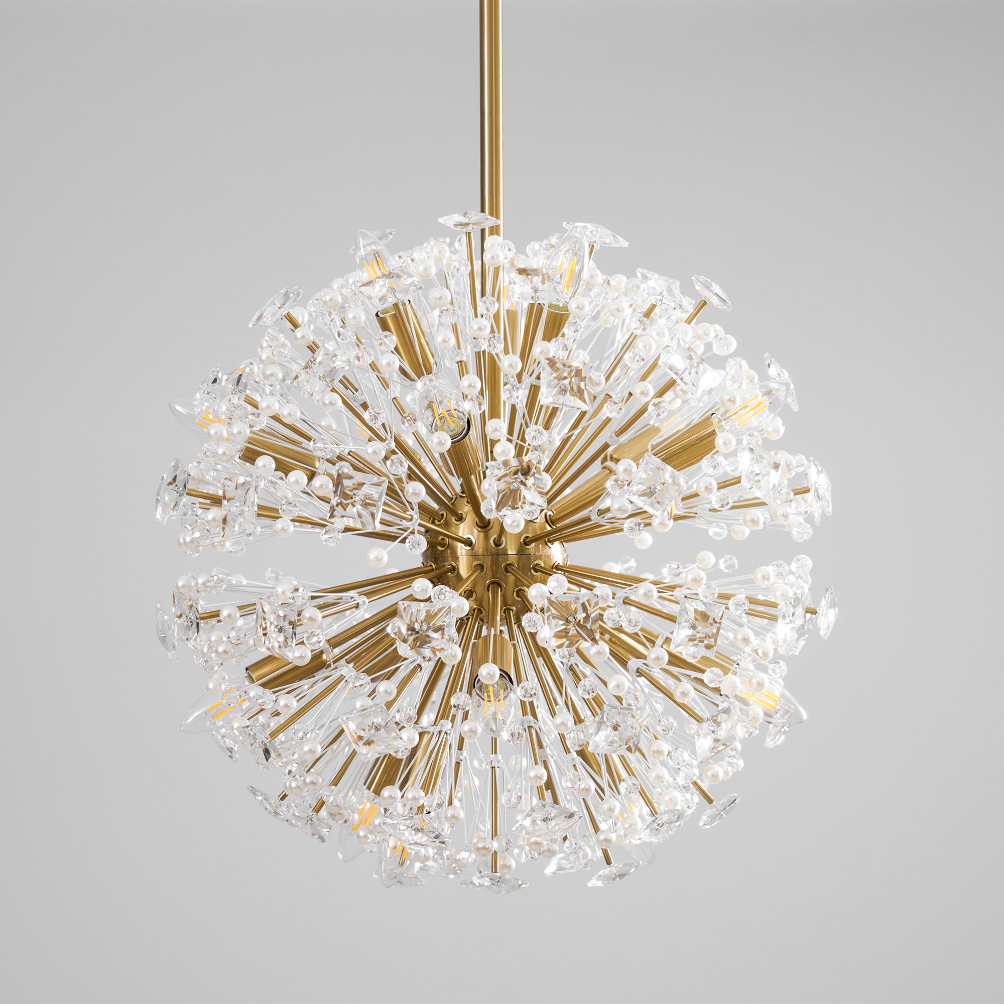 Dickinson Chandelier - Elegant Crystal Ceiling Light Fixture for Dining Room, Living Room & Bedroom | Modern Home Lighting Decor