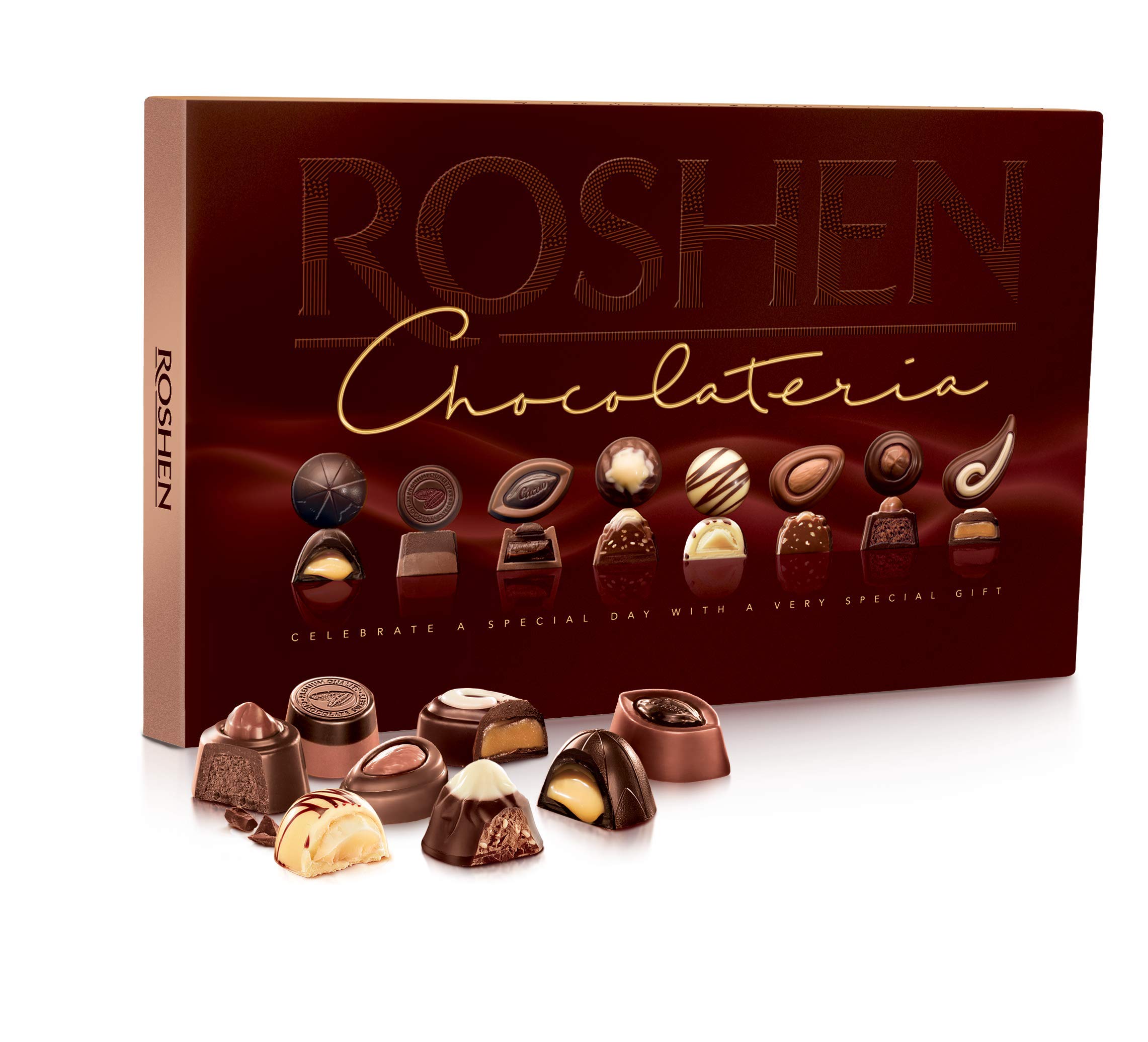 Roshen Premium Assorted Chocolate Gift Box - 6.84oz/194g Deluxe Candy Collection | Perfect for Holidays, Birthdays & Corporate Gifts