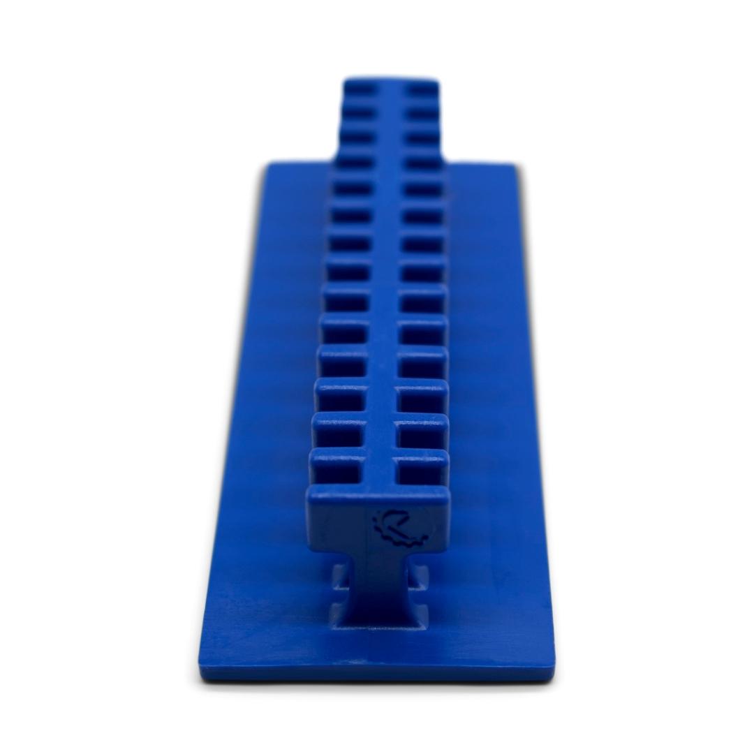 Centipede® 38 x 105 mm (1.5 x 4 in) Blue Rigid Crease Glue Tabs - Perfect for Cardboard Box Assembly, Packaging & Shipping Supplies