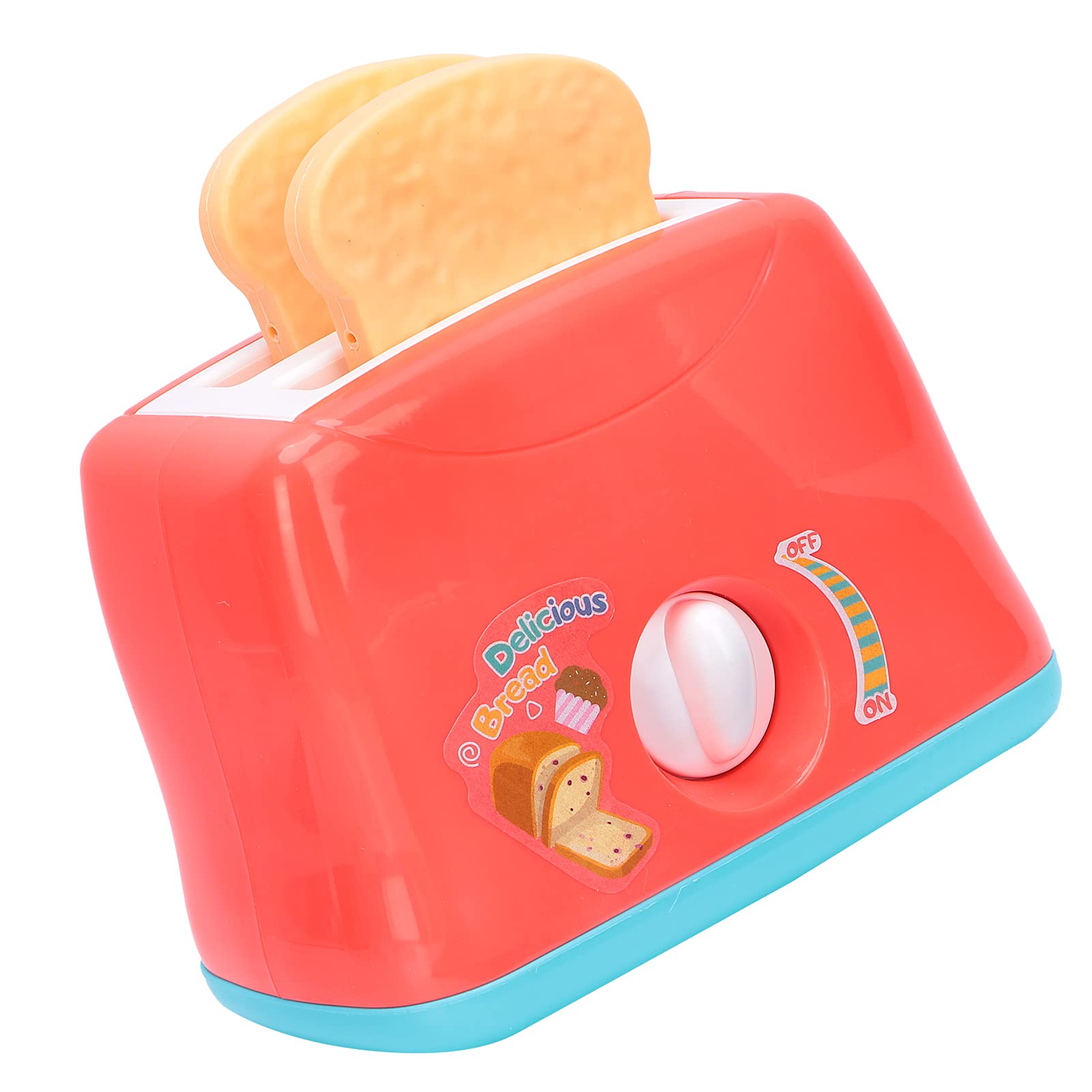 LZKW Kids Play Bread Maker Toy - Realistic Toaster & Bread Models for Pretend Play, Learning & Role-Playing - Perfect for Play Kitchen, House & Preschool Educational Toys