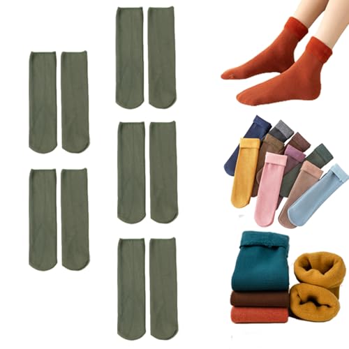 5 Pairs Green