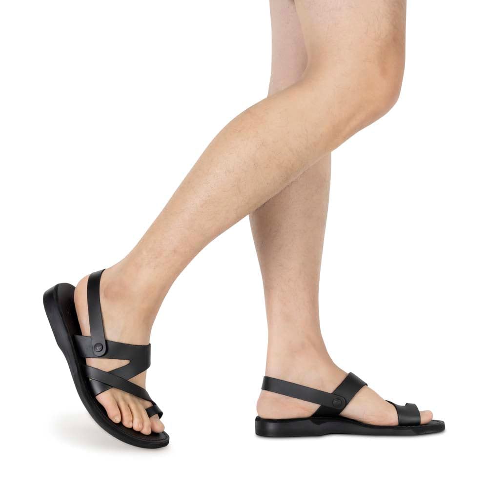 Benjamin Men's Leather Slingback Sandals - Comfortable Casual Summer Shoes for Walking, Travel & Outdoor Activities