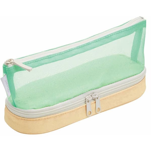 2 Layer Pen Case by Raymay Fujii - Premium Pencil Pouch for School, Office & Travel - Organize Pens, Pencils & Stationery - Durable & Stylish Writing Accessories Holder