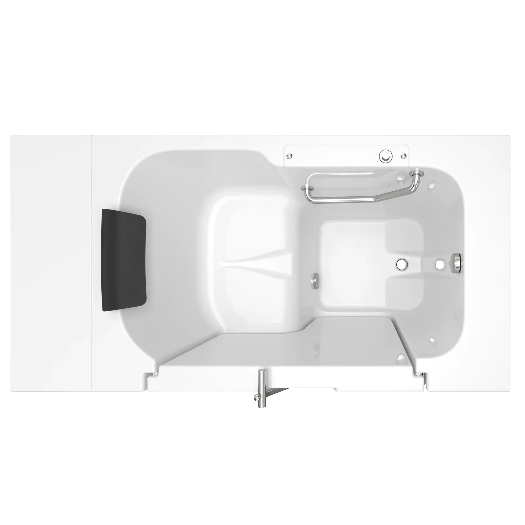 Premium 32 x 52 Inch Gelcoat Walk-In Bathtub with Soaker System - Right Hand Drain - Ideal for Elderly & Mobility Safety, Spa-Like Relaxation at Home
