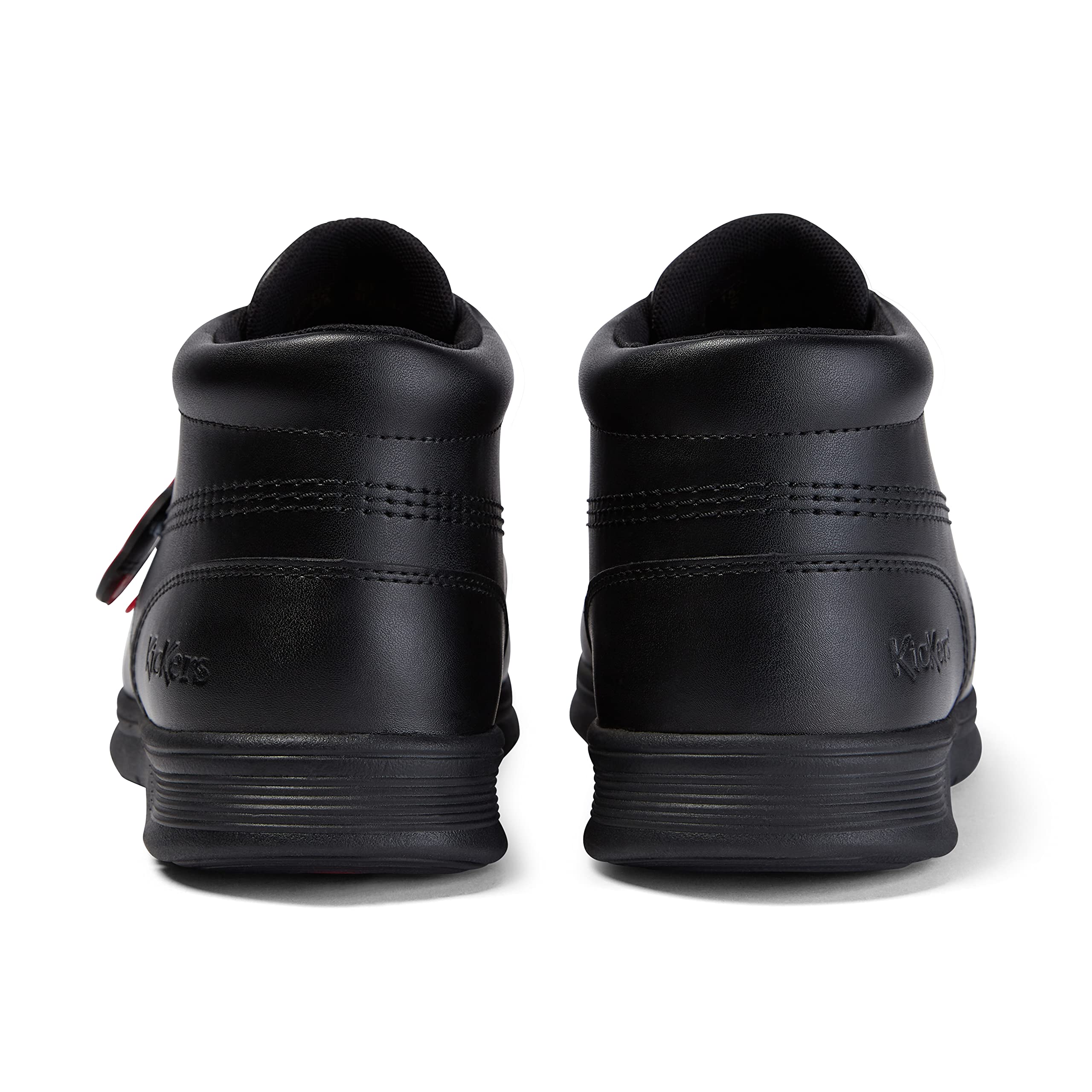 Kickers Unisex Kelland Lace-Up Black Leather School Shoes & Boots - Perfect for School Uniforms, Casual Wear & Everyday Comfort