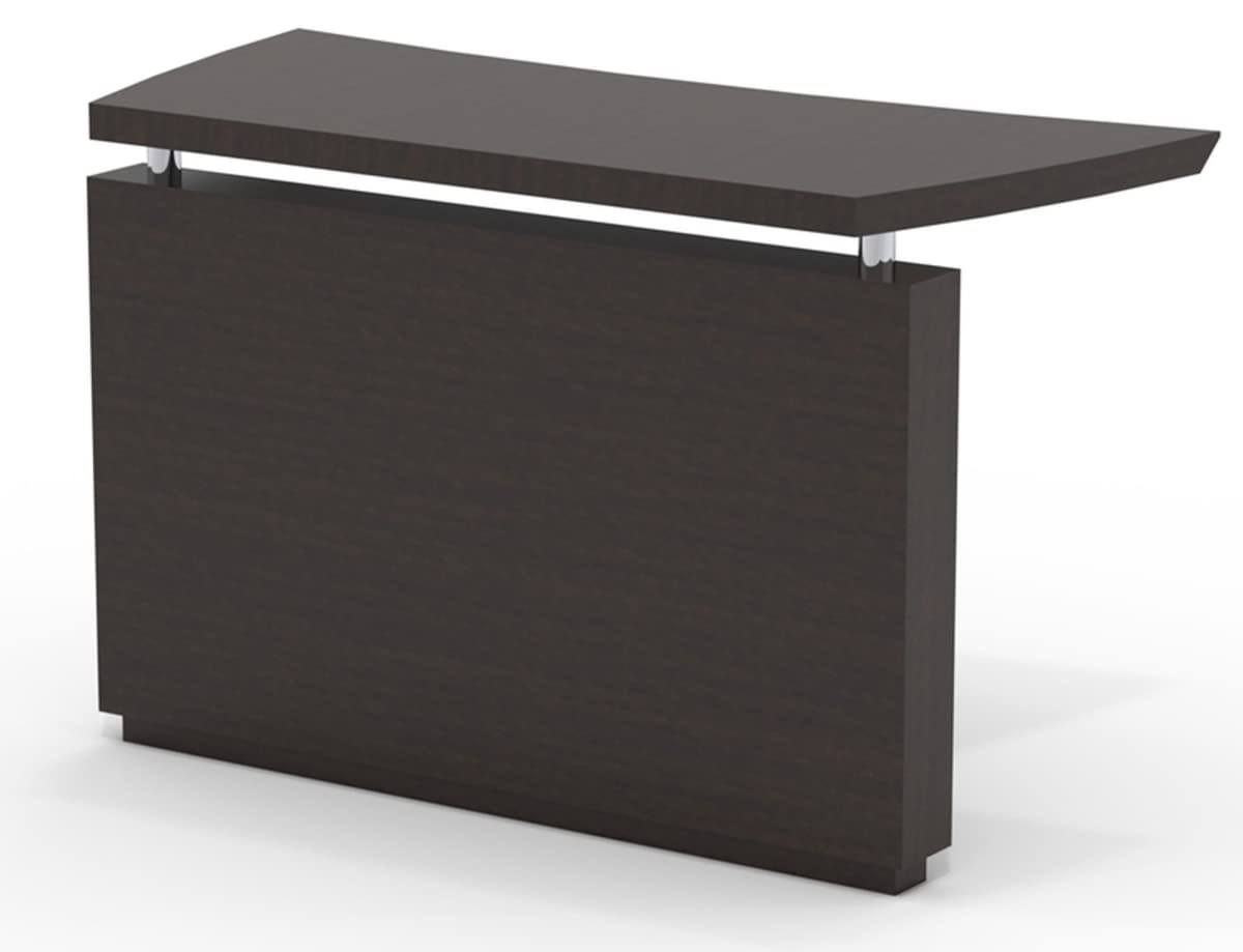 Mayline Sterling Desk - Textured Mocha Laminate Office Desk | Modern Executive Workstation for Home & Business Use