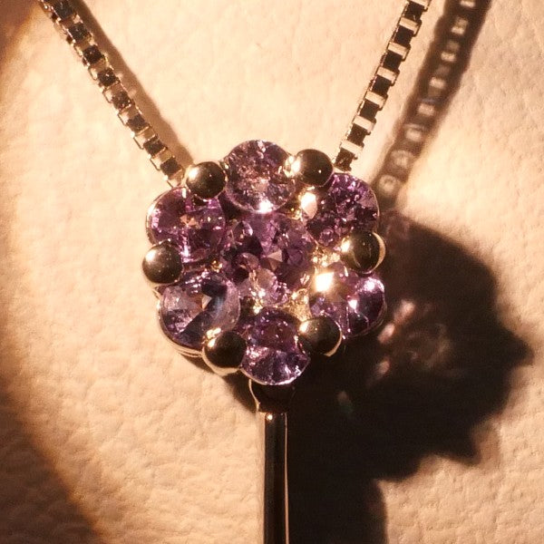 18K White Gold Alexandrite Necklace for Women - Genuine Natural Color Changing Gemstone Jewelry Gift for Anniversary, Birthday & Special Occasions | Perfect for Evening Parties, Weddings & Romantic Dates