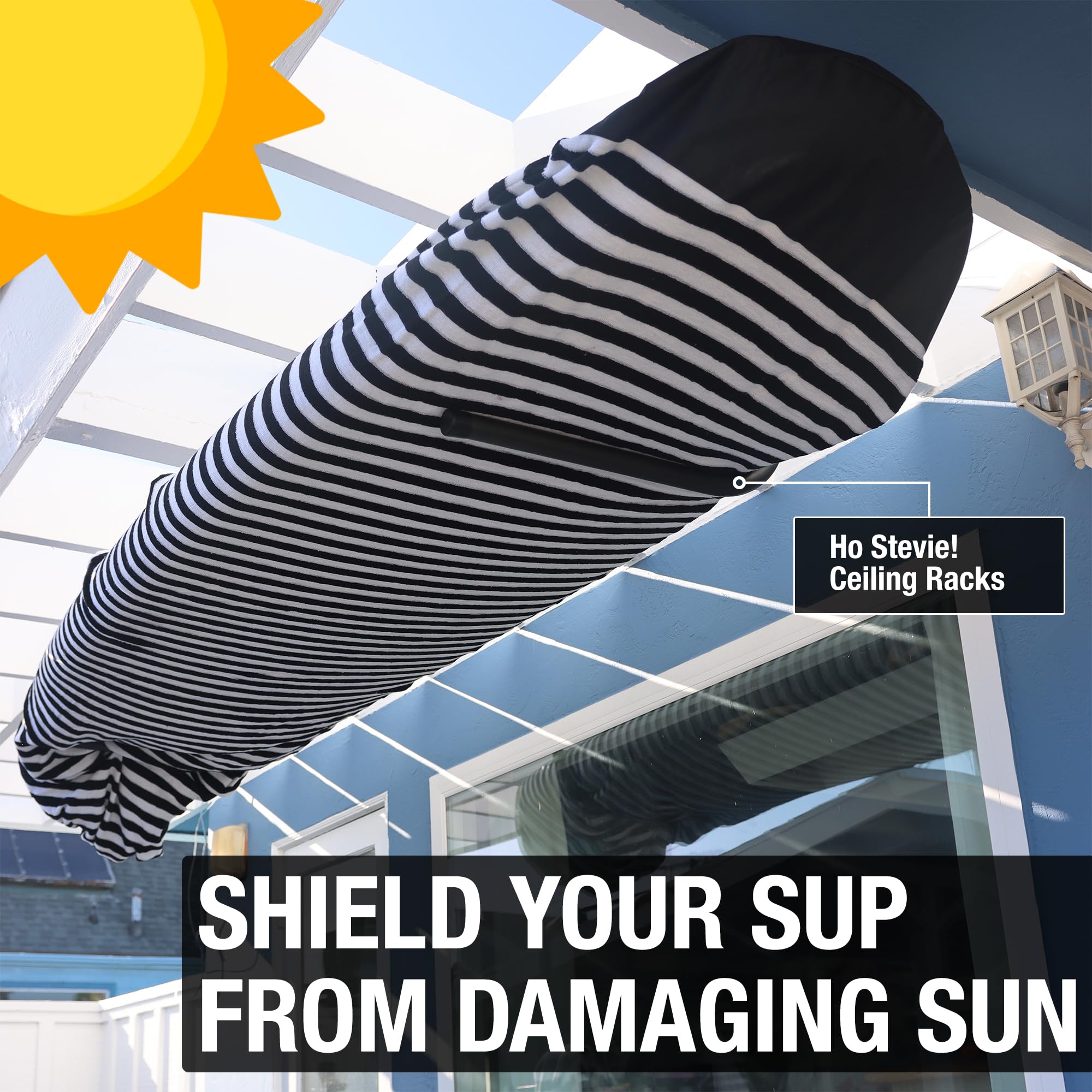 Ho Stevie! SUP Sock Cover - UV Protective Stretchy Storage Bag for Stand Up Paddle Boards | Prevent Sun Damage & Scratches | Perfect for Travel, Beach & Outdoor Storage