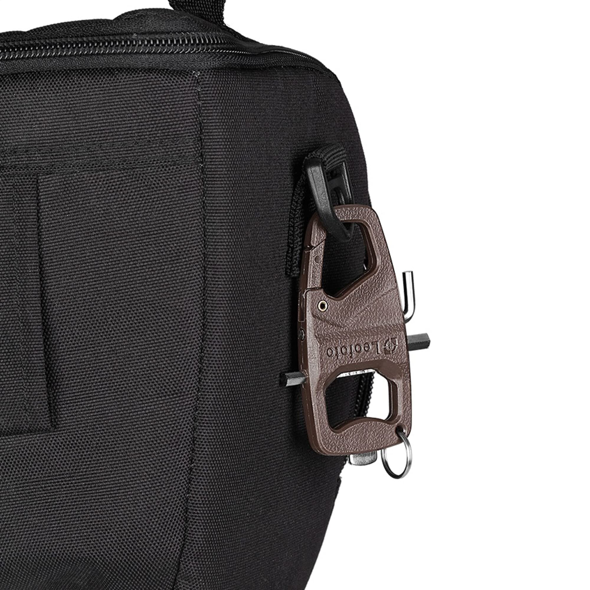 Leofoto MPL & MPL-2 Multi-Function Survival Tool - Professional Photographer's Allen Wrench Kit with Tripod Carabiner Clip - Perfect for Outdoor Adventures, Hiking & Camera Equipment Maintenance