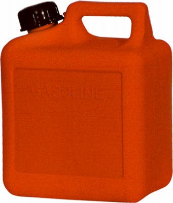 Red Plastic 1.25-Gallon Self-Venting Gas Can - Portable Fuel Container for Lawn Mowers, Generators & Outdoor Equipment