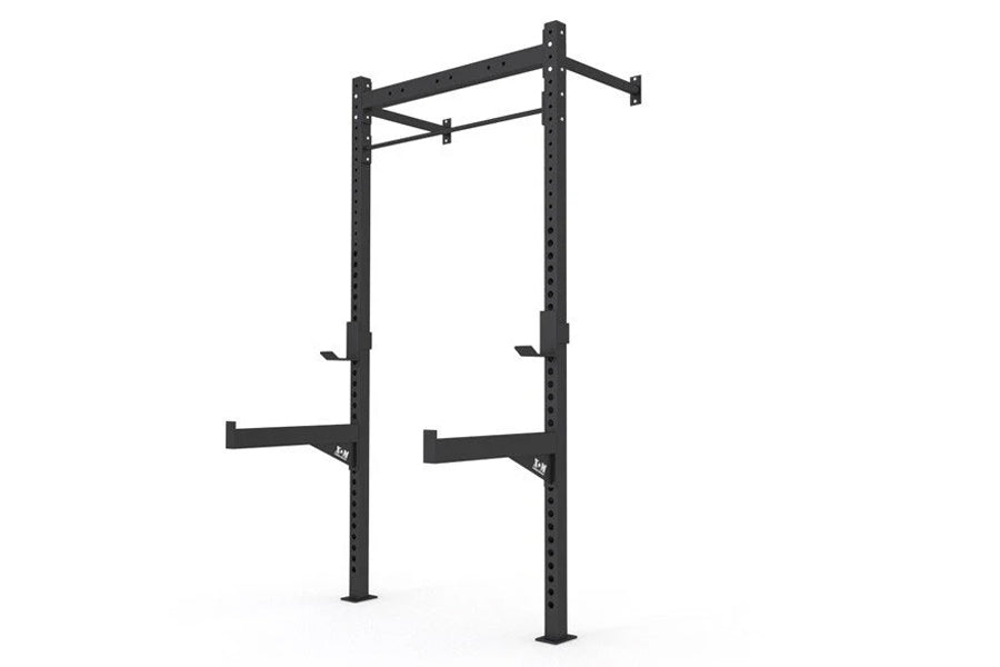 Warrior 4.2 Wall Mounted Squat Rack V3 - Heavy Duty Home Gym Equipment for Strength Training, Weight Lifting & CrossFit Workouts - Perfect for Garage, Basement & Small Space Home Gyms