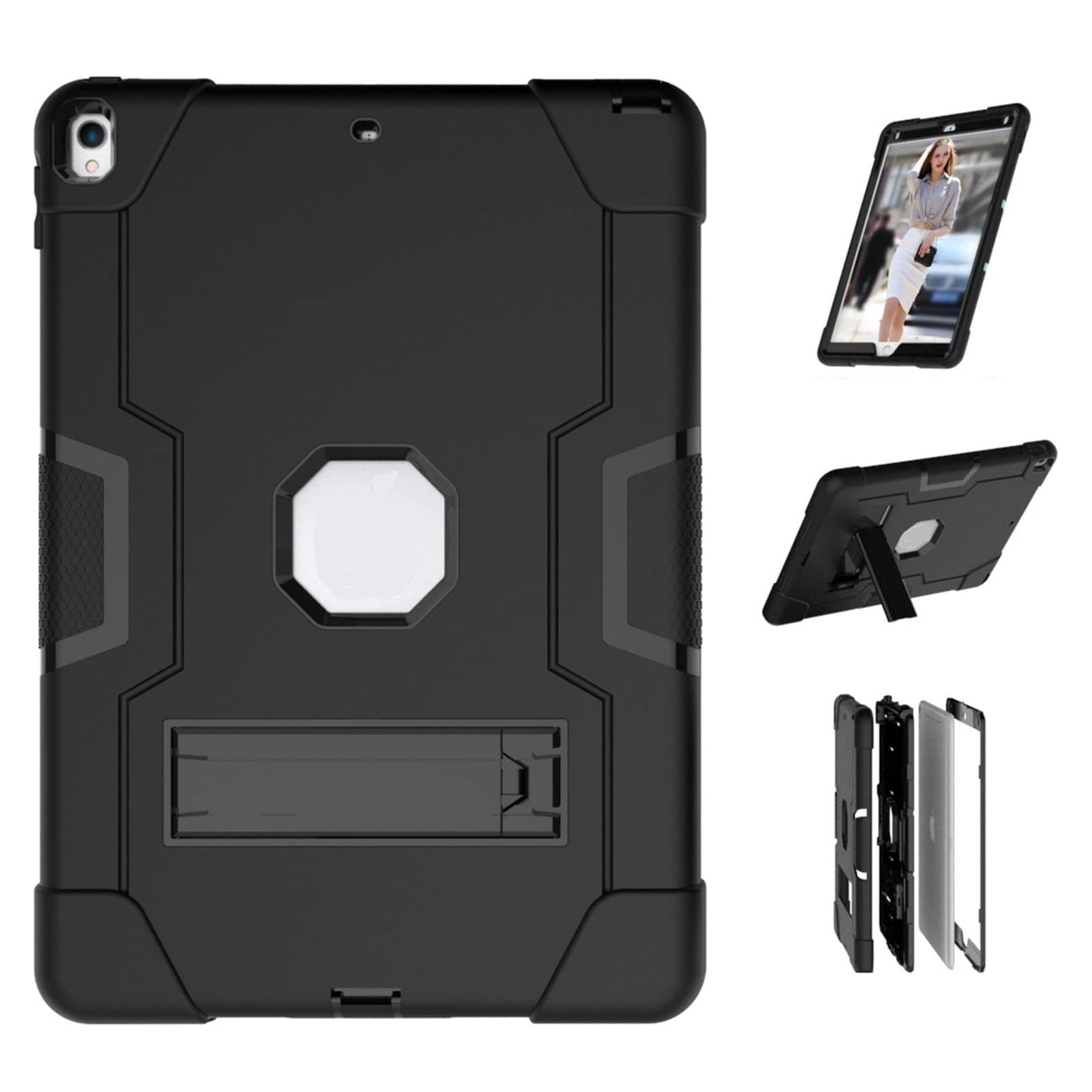 Jaorty 3-in-1 Hybrid Protective Case for iPad Air 3 10.5