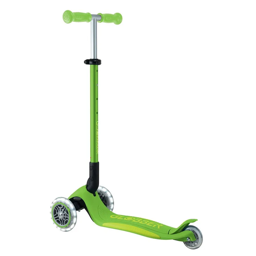 Primo Foldable Plus with LED Lights - Lime Green & Navy Blue Portable Stroller for Travel, Shopping, and Outdoor Adventures