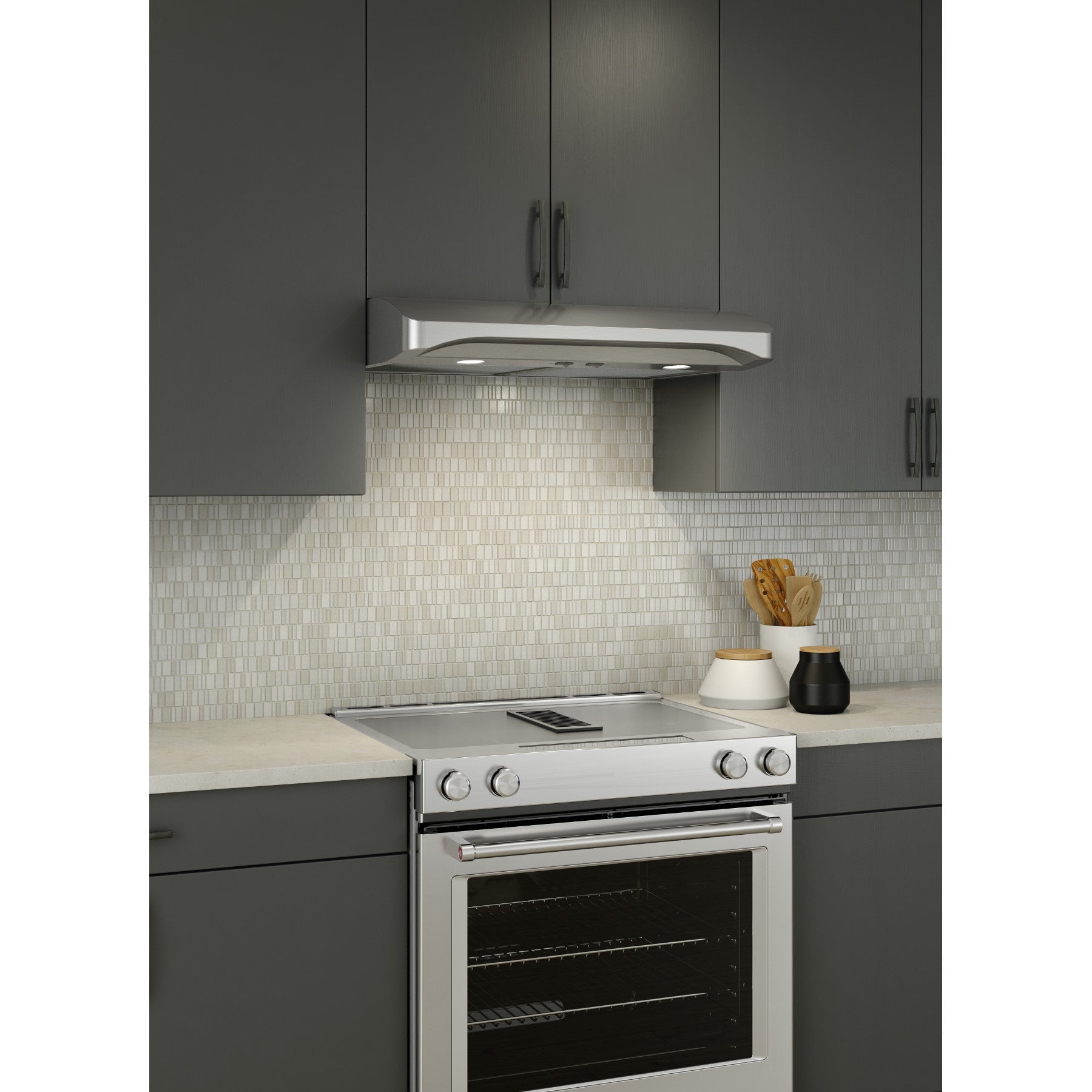 Broan Elite Alta 1 Series 30-Inch Convertible Under Cabinet Range Hood in Stainless Steel - Powerful Kitchen Ventilation for Cooking, Grilling & Baking