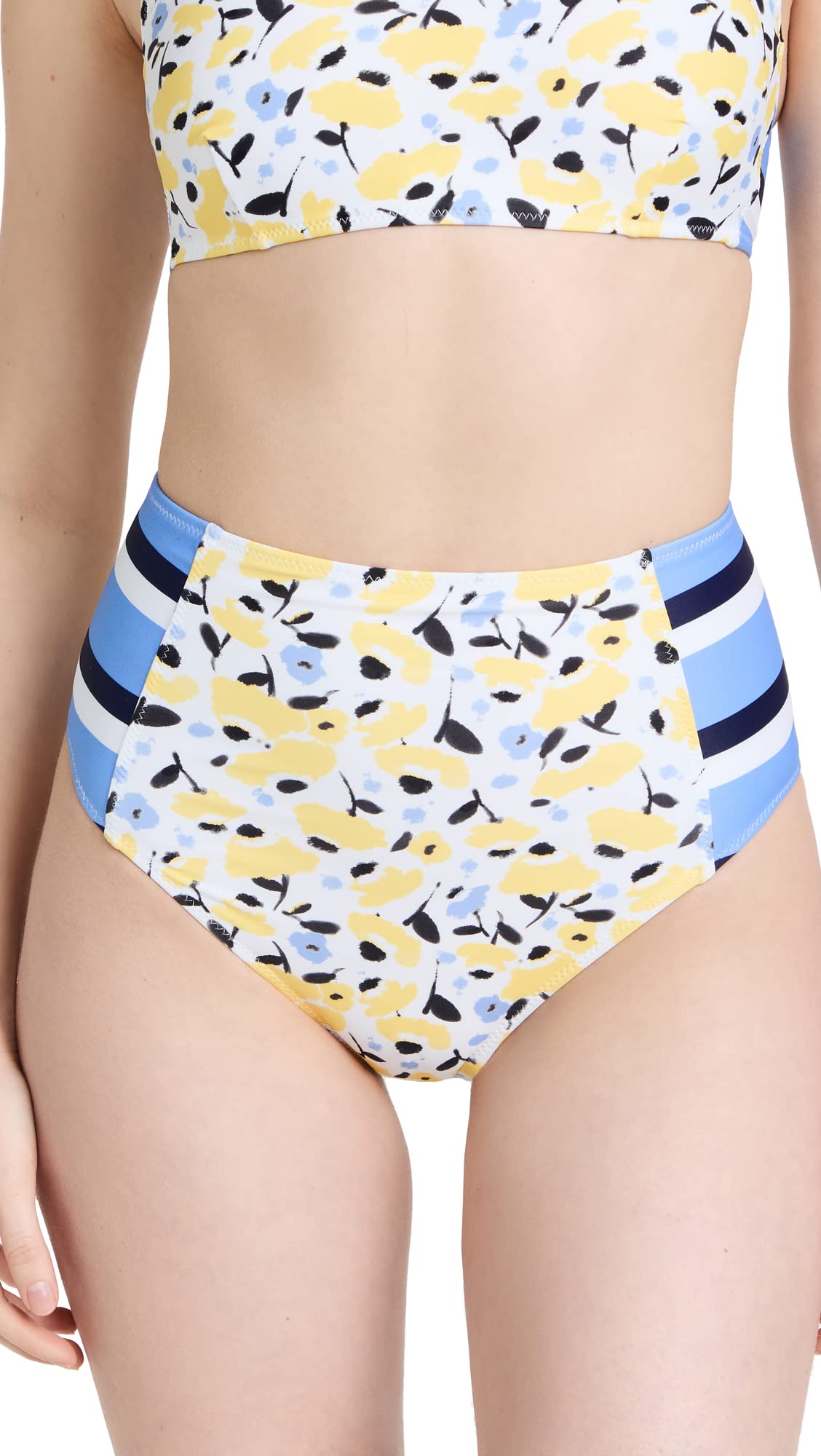 Tanya Taylor Women's Kaia High-Waist Bikini Bottoms - Sexy Swimwear for Beach, Pool & Vacation - Comfortable & Stylish Swim Bottom for Women