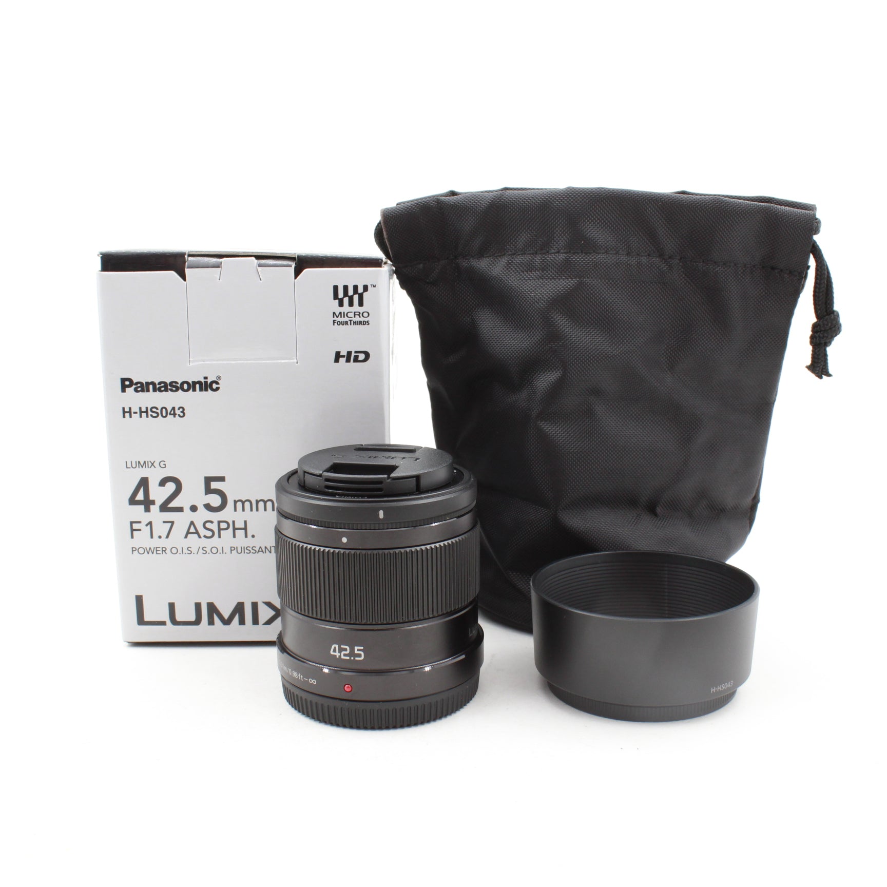 Open Box Excellent Condition Panasonic Lumix G 42.5mm f/1.7 ASPH POWER OIS Lens - Perfect for Portrait Photography & Low Light Shooting