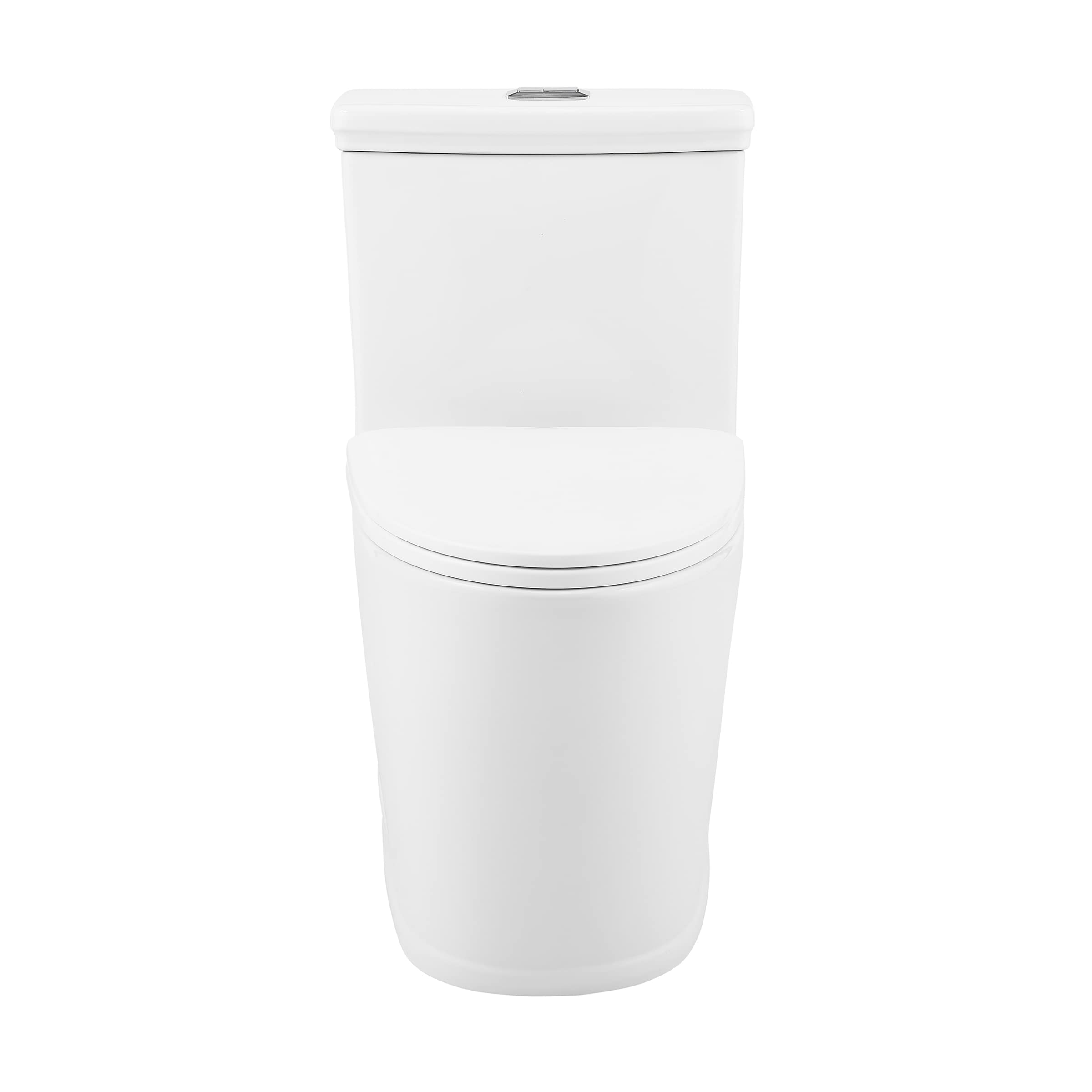 Beau One-Piece Elongated Toilet with Dual-Flush Technology 1.1/1.6 GPF - Water-Saving Bathroom Fixture for Modern Homes & Commercial Spaces