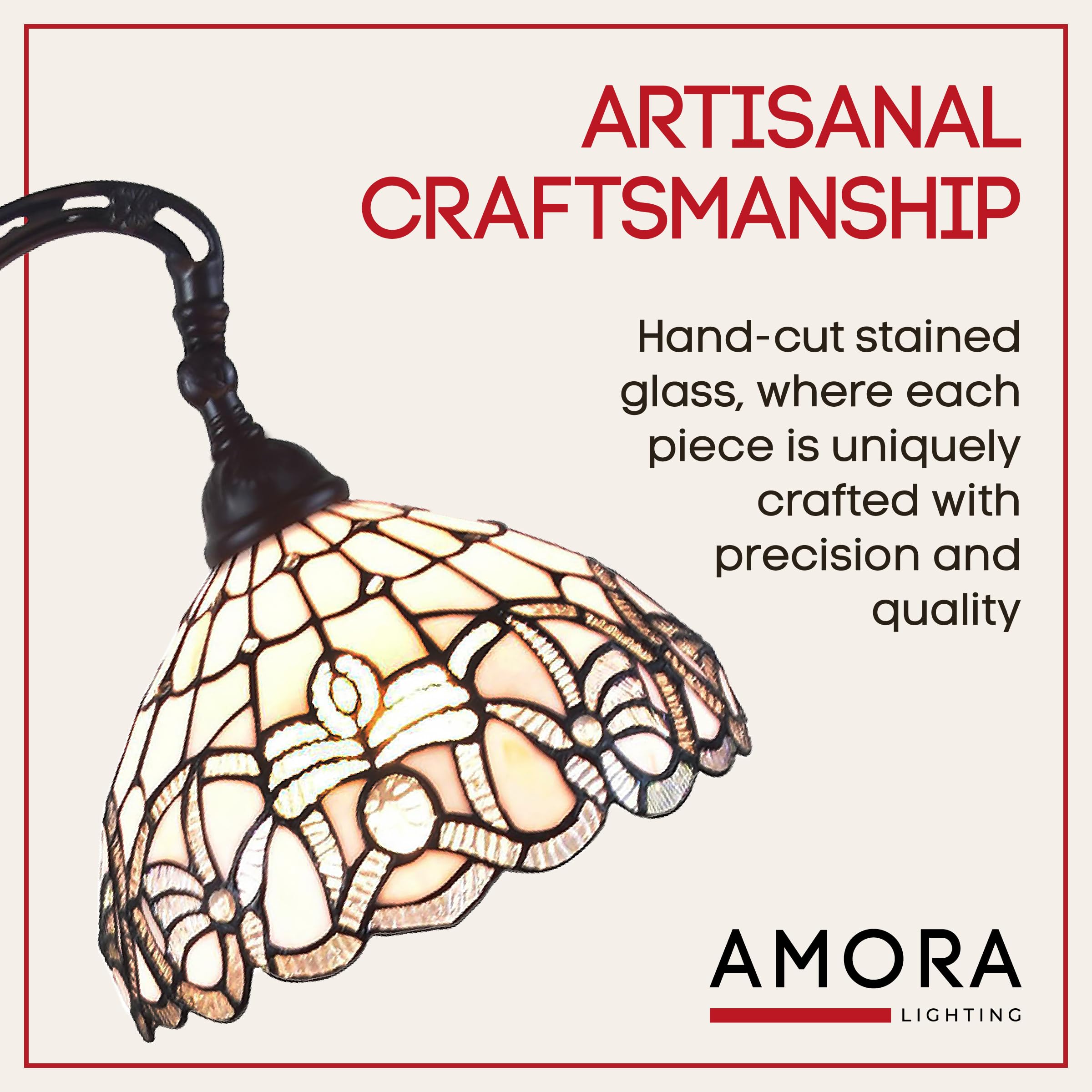 Amora Tiffany Floor Lamp - 62