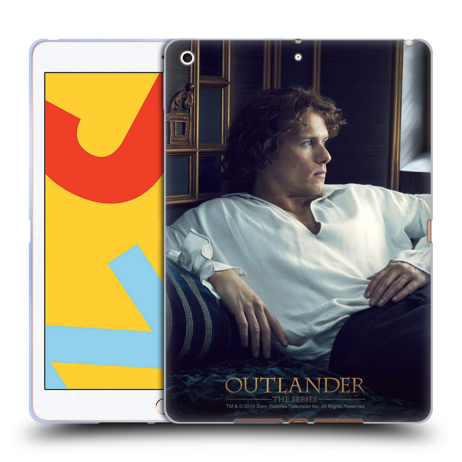 Outlander Jamie White Shirt iPad Case | Officially Licensed Soft Gel Cover for Apple iPad 10.2 (2019/2020/2021) | Perfect for Fans, Travel, and Everyday Use