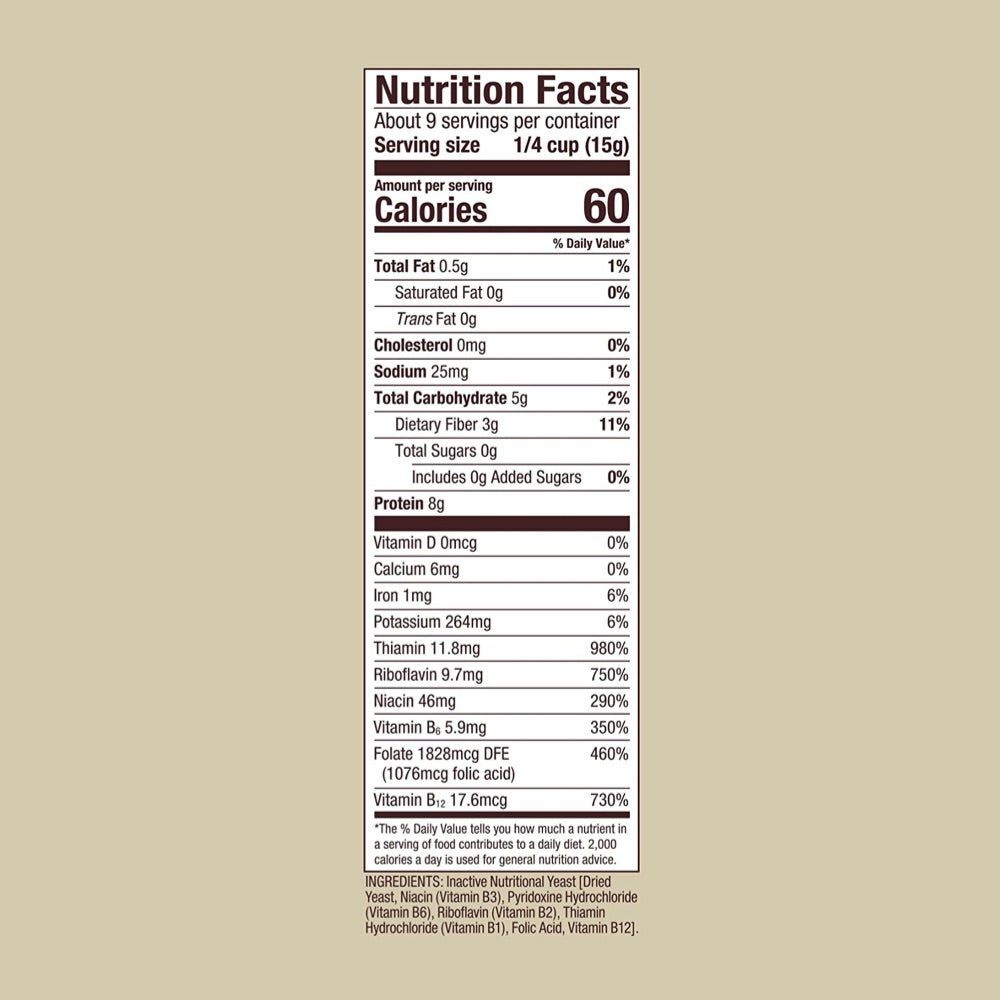 Bob's Red Mill Large Flake Nutritional Yeast - Gluten Free, Vegan, Non-Fortified - 5 oz (142g) - Perfect for Popcorn, Pasta & Vegan Cheese Recipes