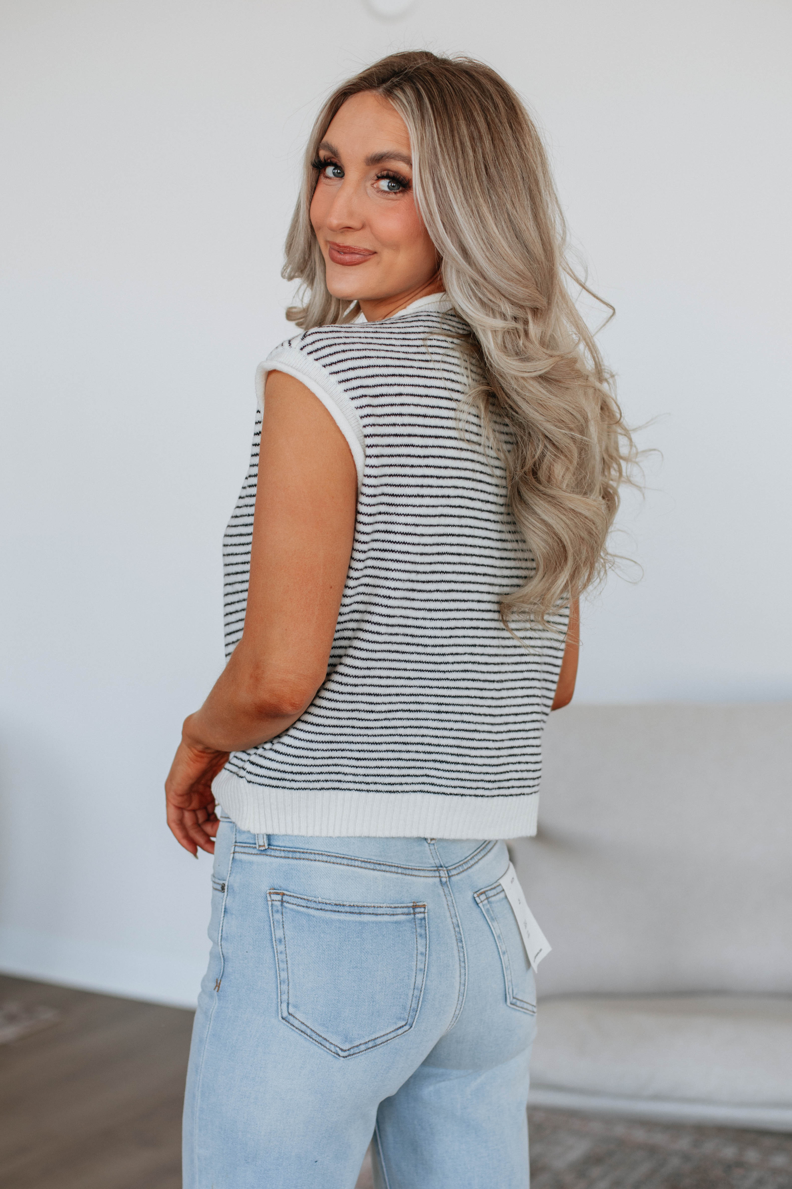 Camry Striped Cardigan Top for Women - Soft Knit Sweater with Long Sleeves, Comfortable Open Front Design - Perfect for Fall, Winter, Office Wear & Casual Outfits