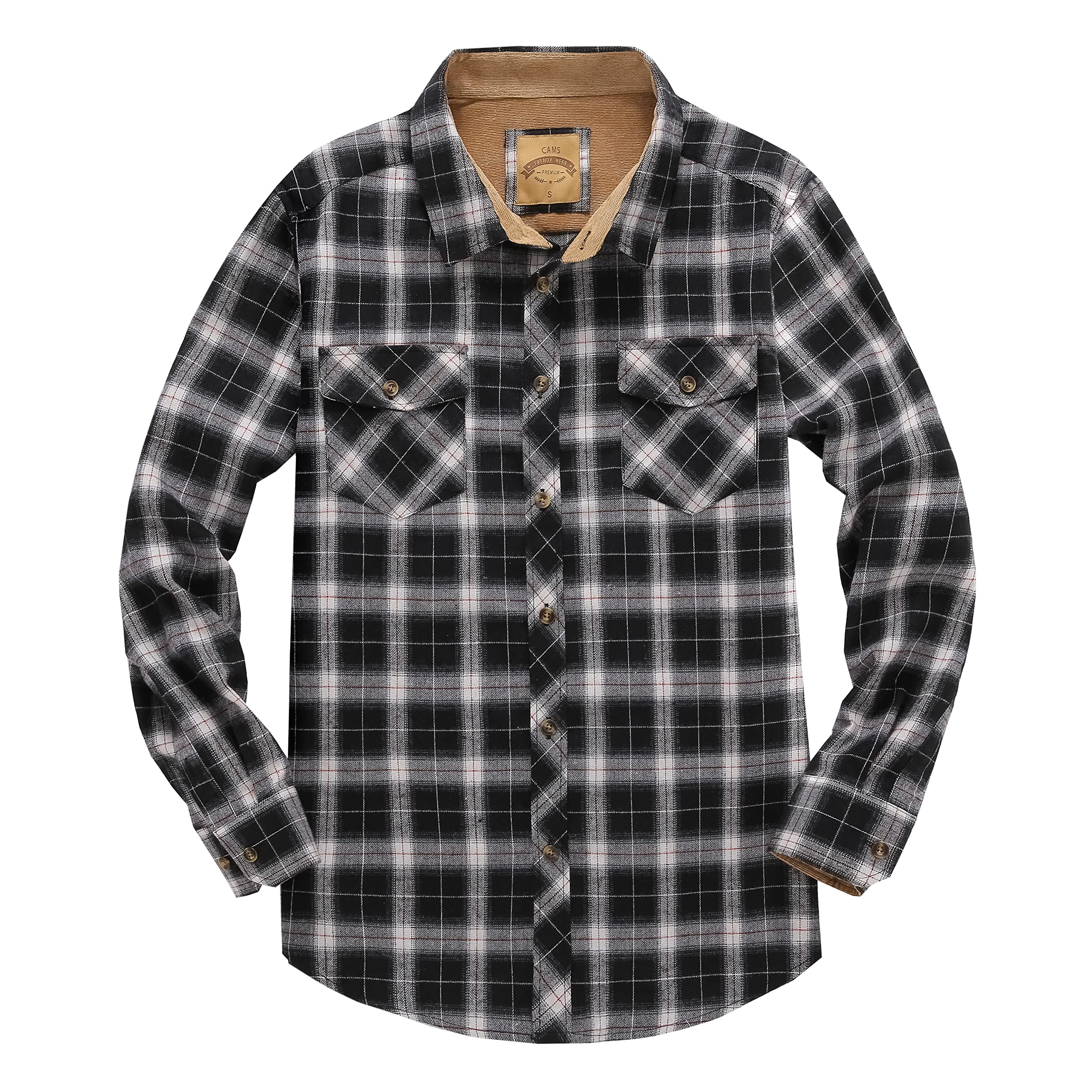 Men's Plaid Flannel Shirts - Regular Fit Long Sleeve Button Down Shirt for Casual Wear | Perfect for Fall, Winter & Outdoor Activities