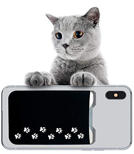 Gecko Adhesive Phone Wallet - Stick-On Lycra Card Holder for iPhone & Samsung - Slim RFID-Blocking Pouch for Credit Cards, Cash & ID - Perfect for Gym, Travel & Everyday Use