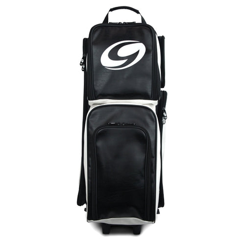 Genesis Carbon 3 Ball Roller Bowling Bag - White & Black - Perfect for League Play, Tournaments & Practice Sessions