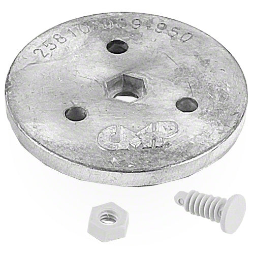 CMP Skimmer Basket Zinc Puck - Pool Maintenance Replacement Part for In-Ground & Above Ground Pools - Corrosion Resistant Zinc Anode for Skimmer Baskets - Perfect for Swimming Pool Cleaning & Water Filtration Systems