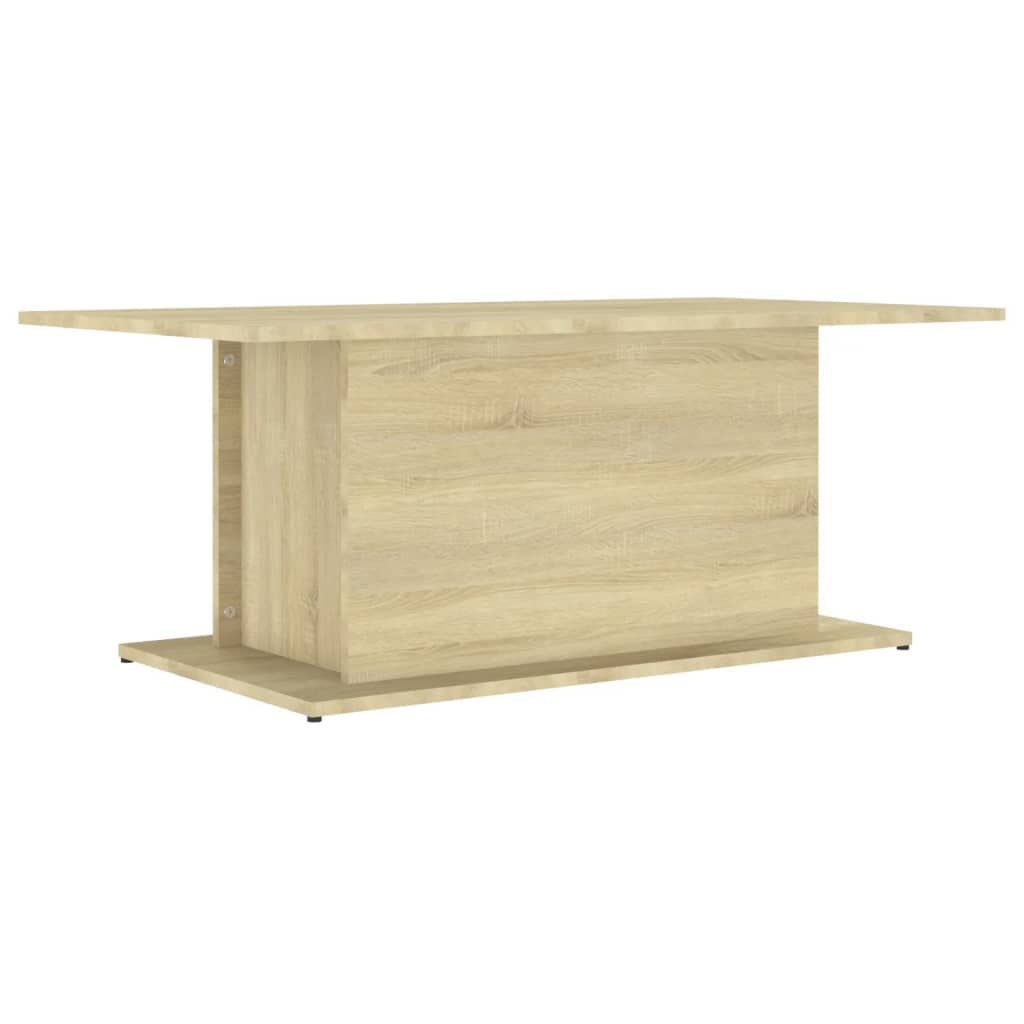 Modern Square Coffee Table for Living Room & Bedroom - Sonoma Oak 40.2