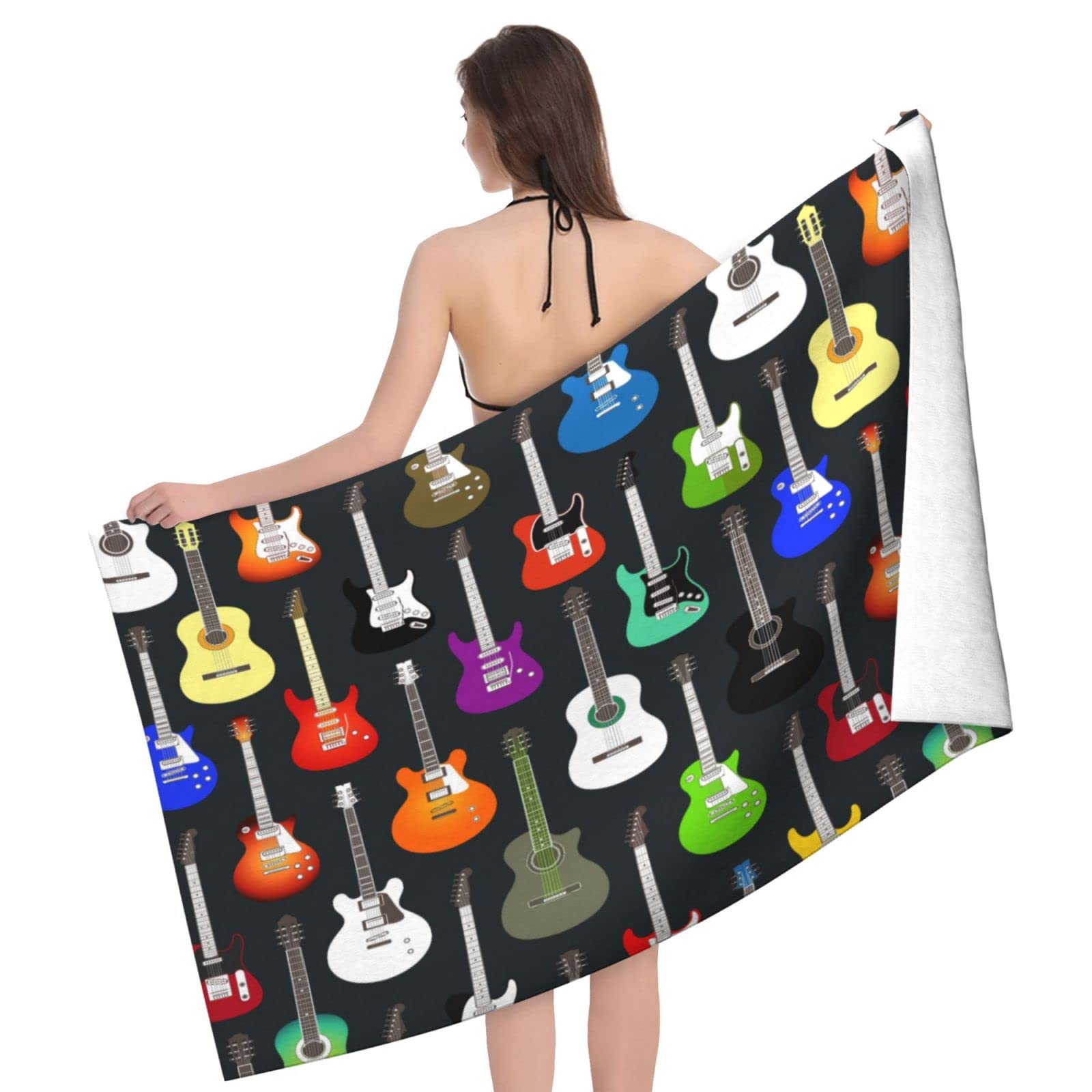 Premium Super Soft & Absorbent 32x52 Inch Beach Towel - Quick Dry, Sand Free, Lightweight for Travel, Camping, Pool & Swimming | Perfect for Beach, Yoga, Gym & Outdoor Activities | White, One Size