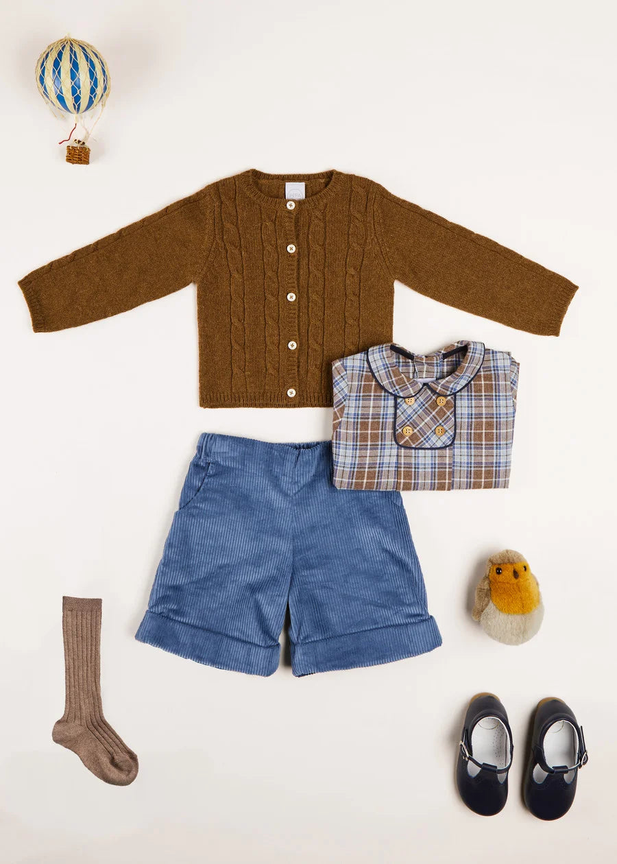 Winchester Tartan Shirt for Baby Boys - Soft Plaid Button-Up Shirt for Infants & Toddlers - Perfect for Family Photos, Holidays & Special Occasions