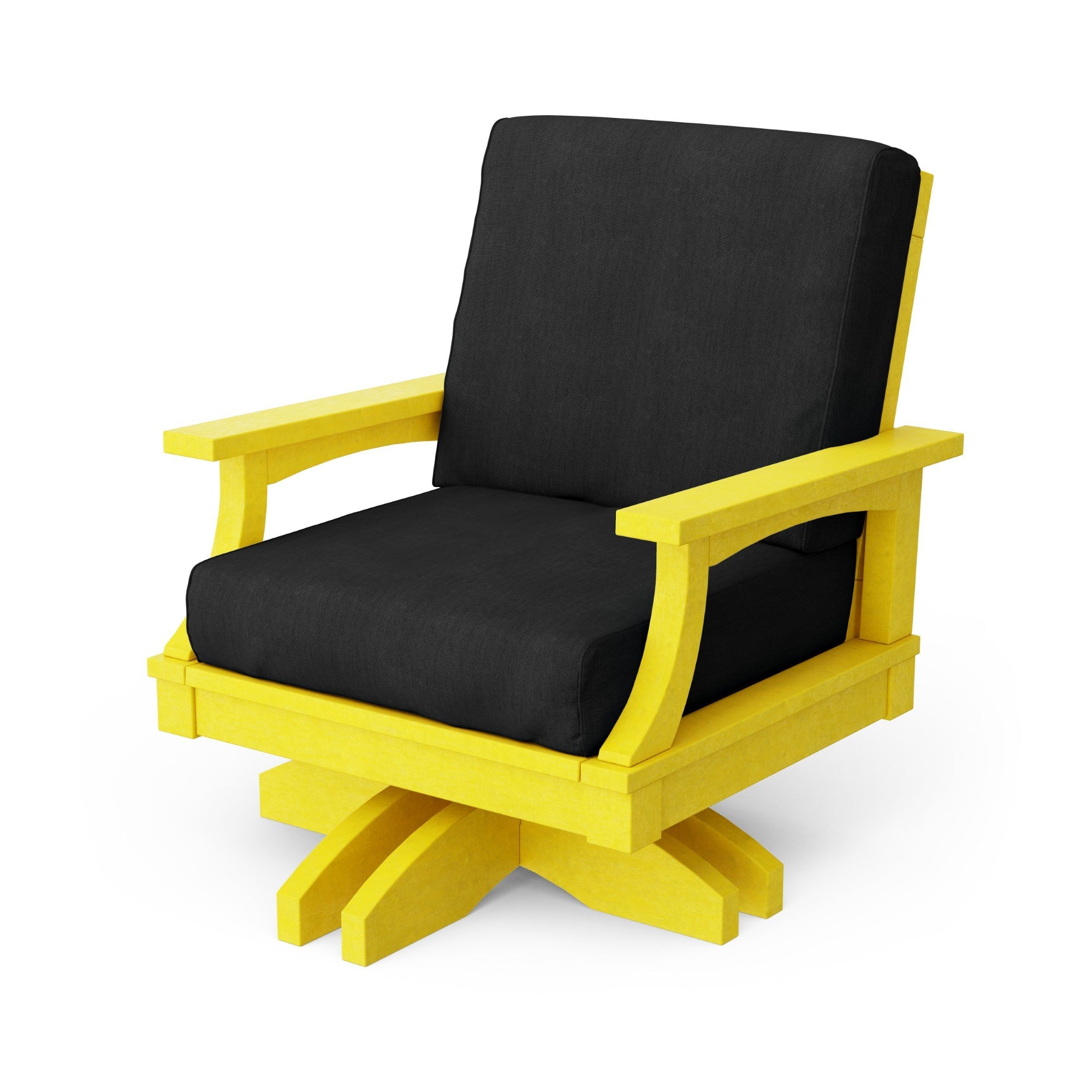 Heritage Deep Seating Swivel Chair - 360° Rotating Patio Lounge Chair with Cushions, Weather-Resistant Outdoor Furniture for Garden, Poolside & Backyard Relaxation