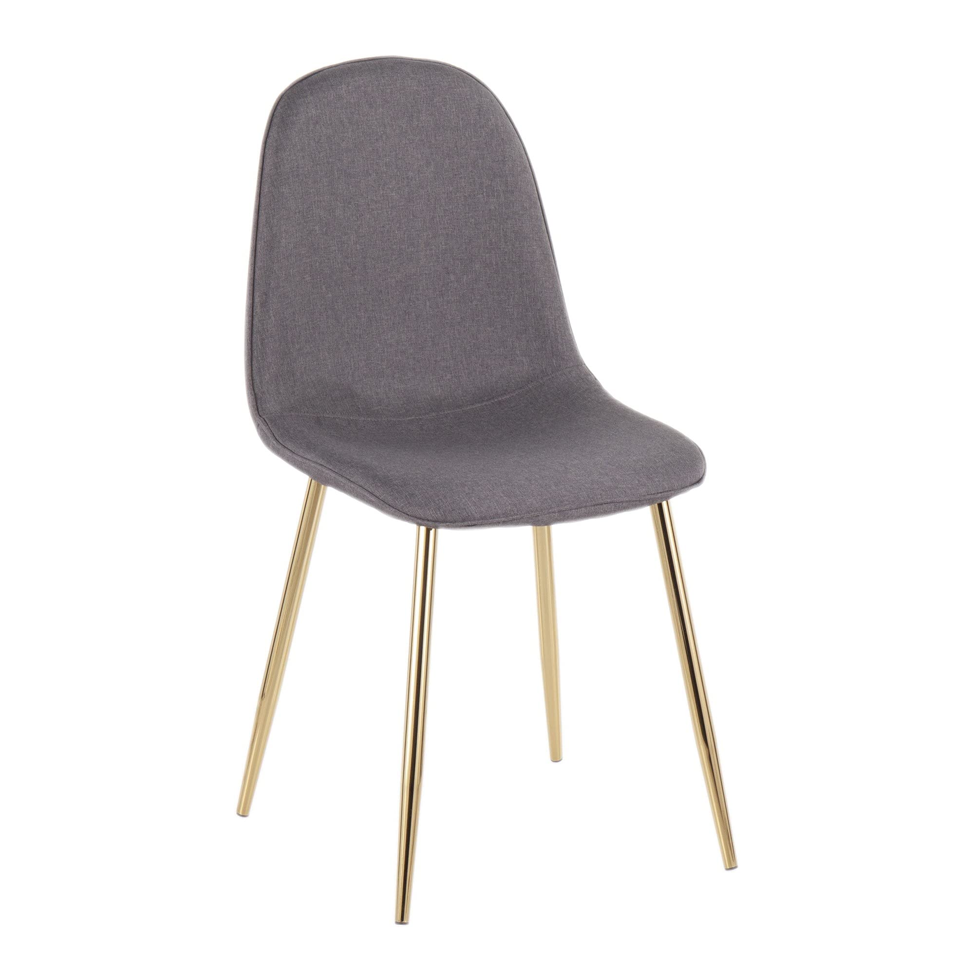 LumiSource Pebble Chair - Modern Upholstered Dining Chairs Set of 2, Comfortable Kitchen Chairs for Dining Table - Perfect for Small Spaces, Breakfast Nooks & Contemporary Home Decor