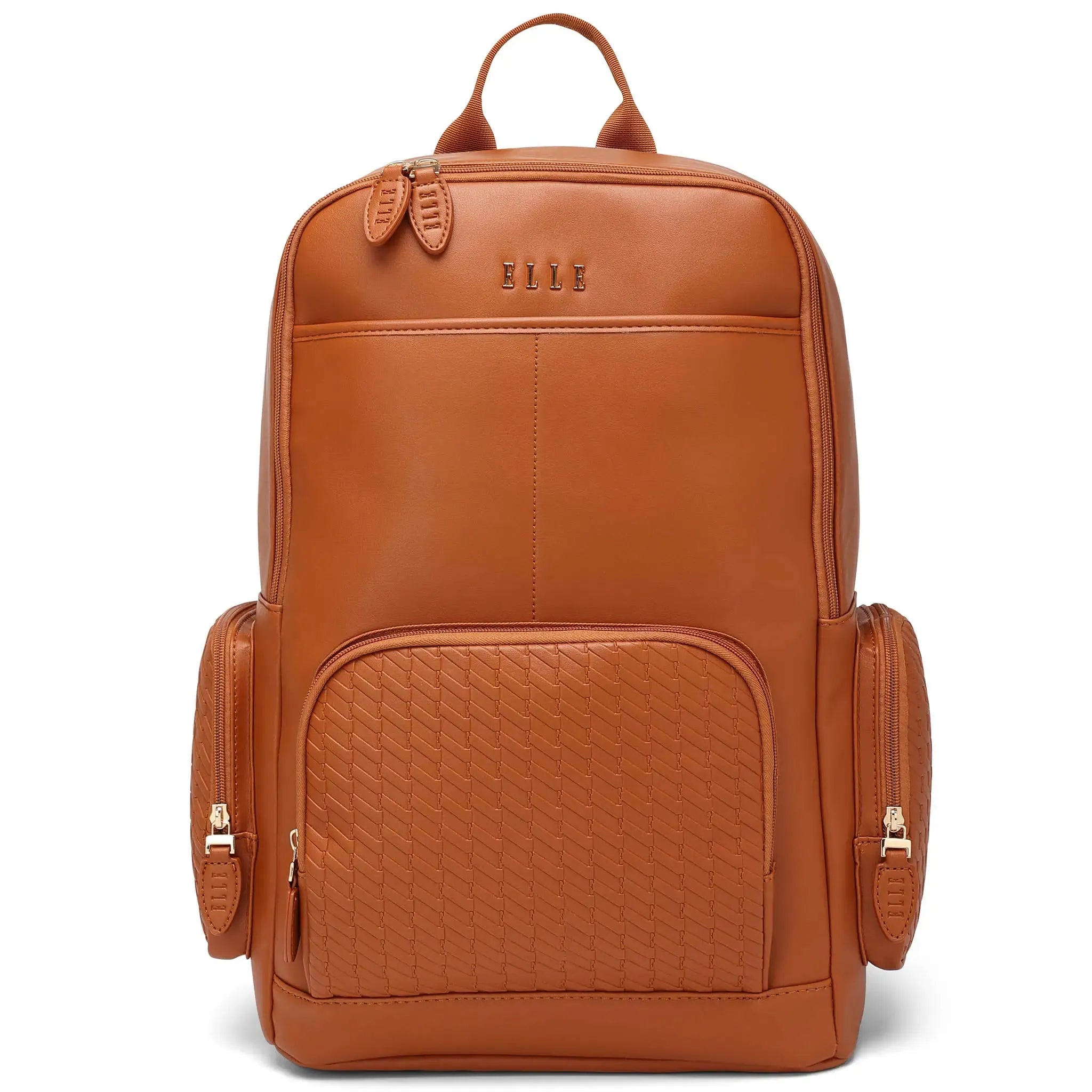 Leisure Luxe 27L Vegan Leather Backpack - Stylish & Eco-Friendly Laptop Bag for Work, Travel & College - Water-Resistant & Spacious