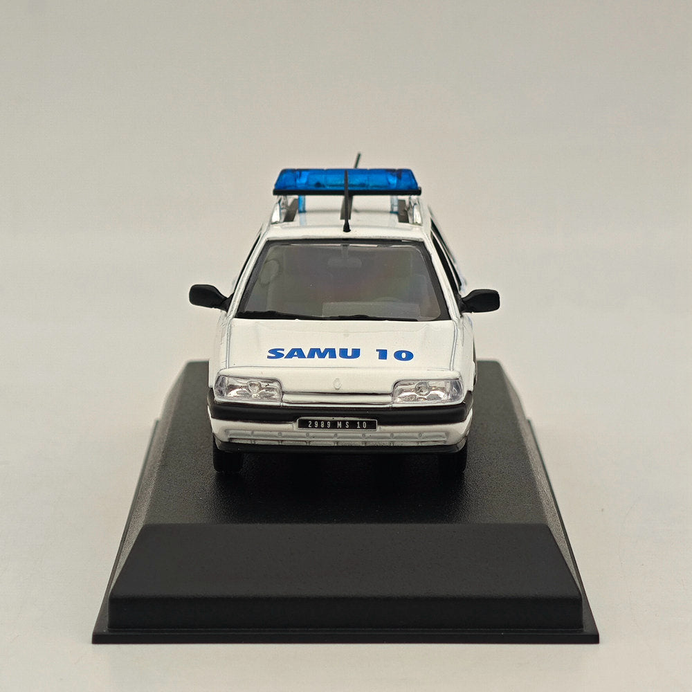 1/43 Scale Norev Renault 21 Nevada 1991 SAMU 10 Diecast Model Car - White - Collectible Miniature Vehicle for Display, Gifts & Diorama Scenes