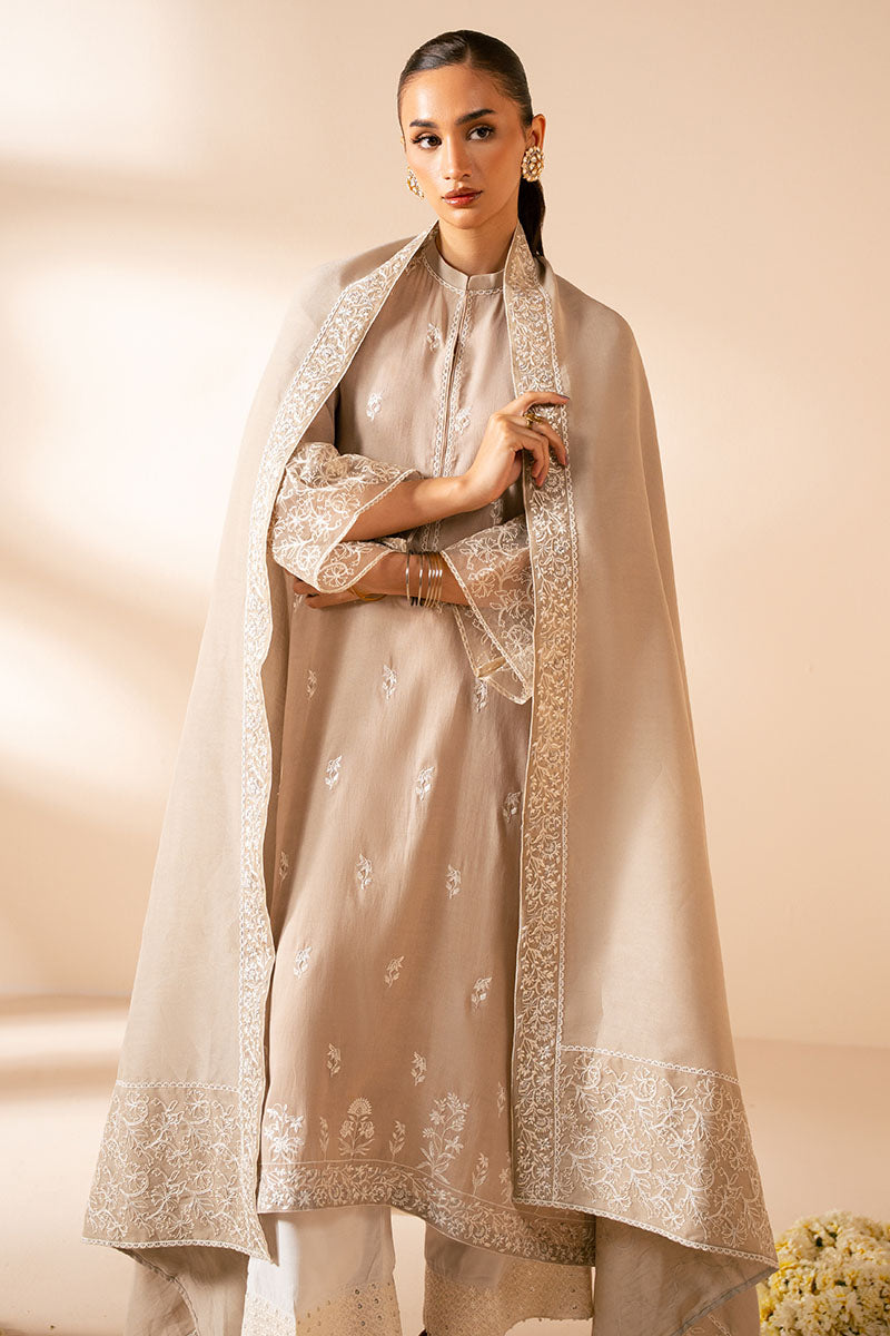 Elegant Muted Mirage 2-Piece Set (Shirt & Dupatta) for Women – Perfect for Weddings, Parties & Festive Occasions