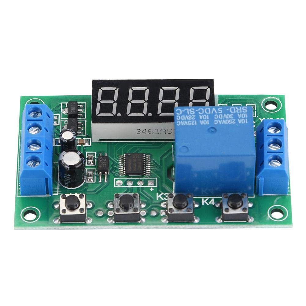 YYC-2S Timer Relay Module - 5V Adjustable Automation Control Switch with LED Display for Solenoid Valves, Motors & Light Belts | Perfect for Industrial Automation, Home DIY Projects & Electrical Control Systems