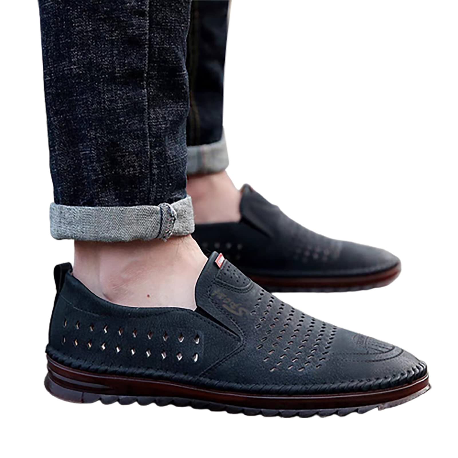 Best Orthopedic Dress Shoes for Men - Leather White Flip Flops, Black Slides, Retro Sneakers, Pool & Canvas Deck Shoes, Blue & Navy Boat Shoes - Perfect for Work, Casual, and Outdoor Activities