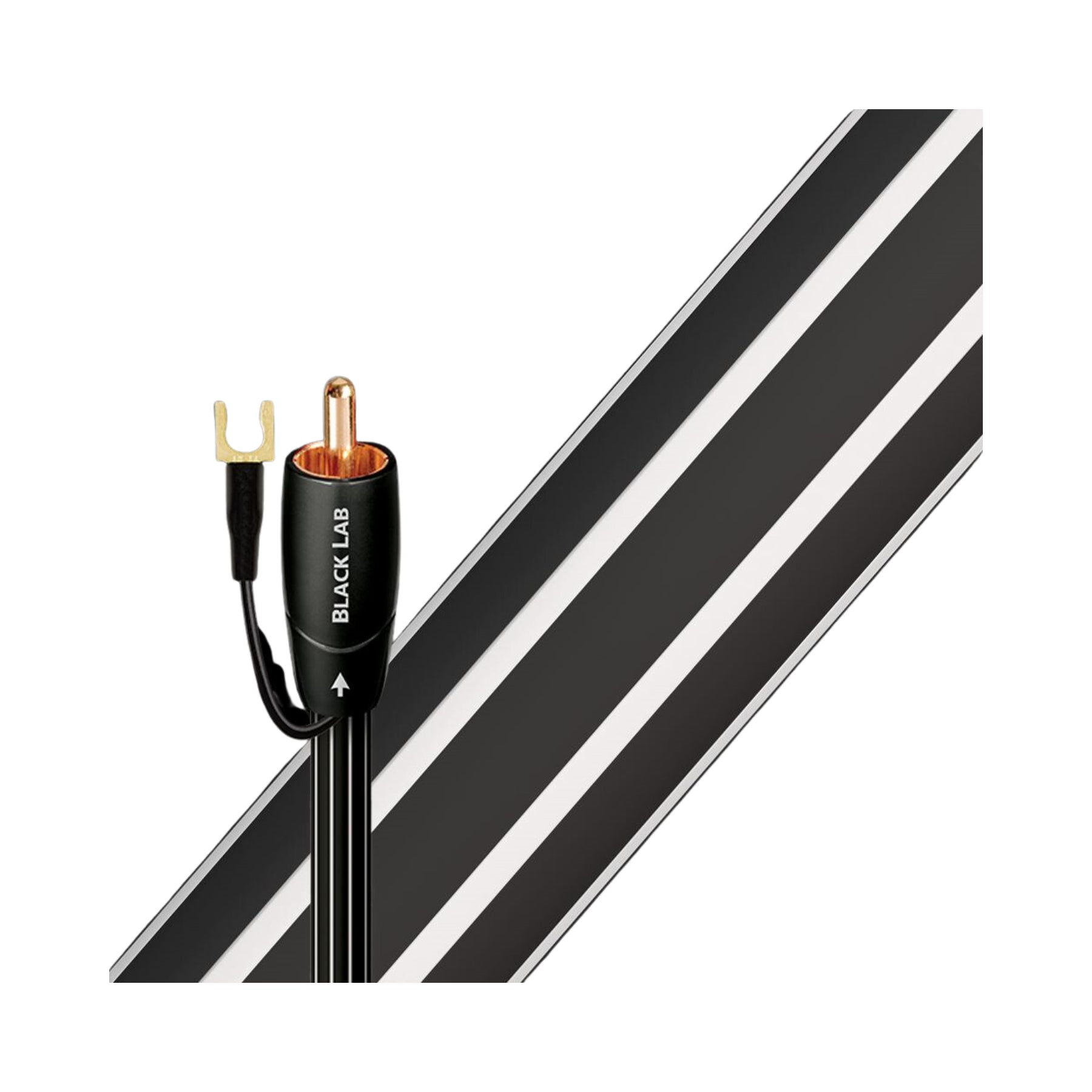 AudioQuest Black Lab RCA Male to RCA Male Subwoofer Cable - High-Performance Audio Cable for Home Theater & Stereo Systems (Clearance/Open Box) - Perfect for Bass Enhancement & Surround Sound Setups
