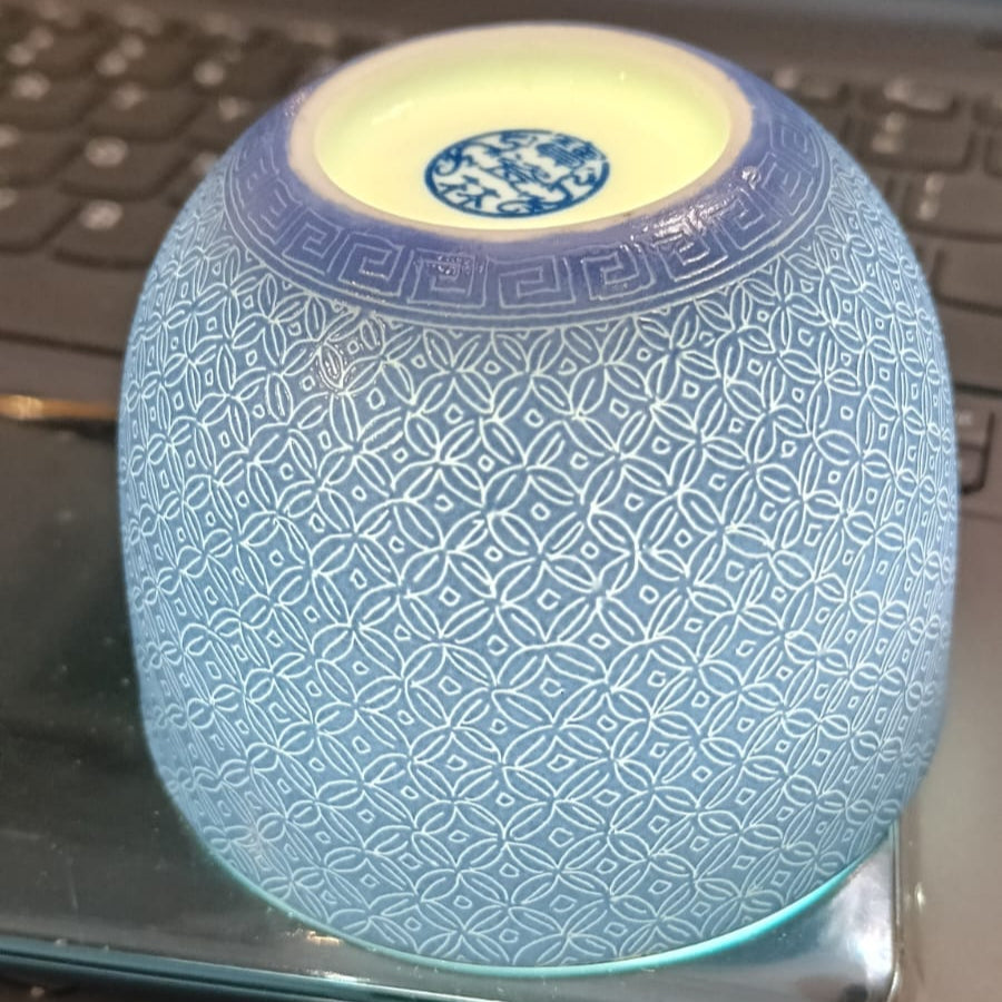 Premium Baocilin Jingdezhen Porcelain Crane Pattern Needle-Carved Arhat Cup - Handcrafted Chinese Tea Tasting Cup for Gongfu Tea Ceremony & Luxury Gift Giving