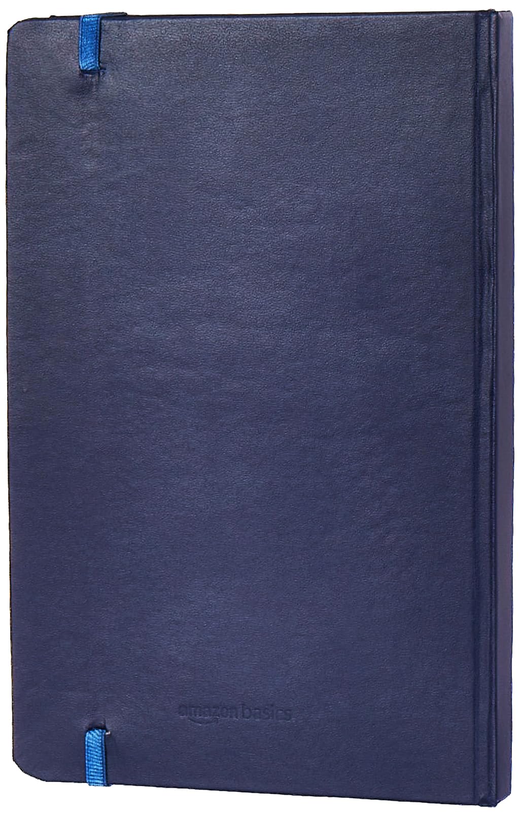 Amazon Basics A5 Notebook with Ribbon Bookmark & Pen - Premium Lined Journal for Writing, Note Taking, and Planning | Perfect Gift Set for Corporate Events, Graduation, Birthday, and Personal Use (Blue)