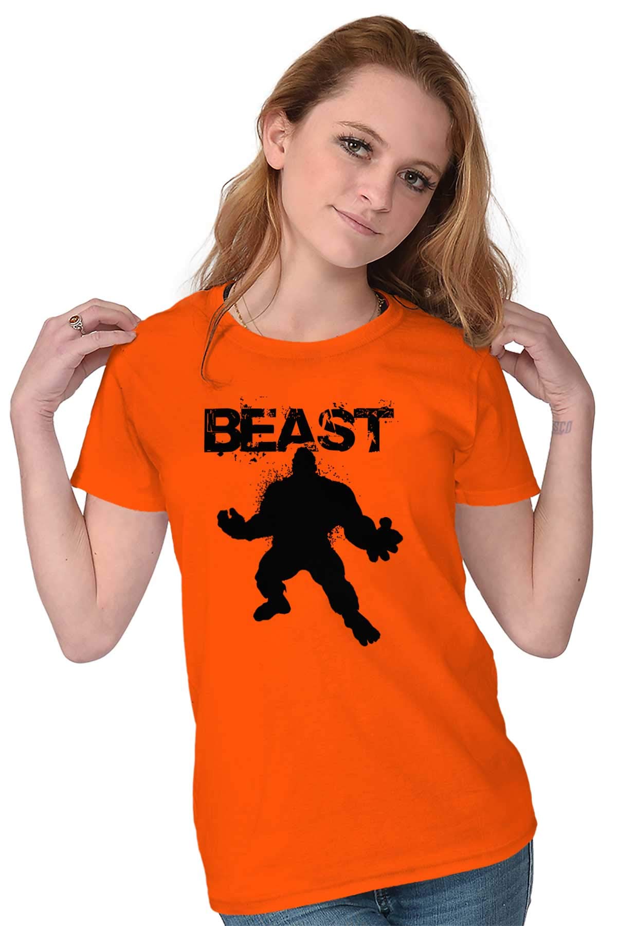 Beast Gym Fitness Meathead Women's Graphic Tee - Junior Sizes for Workout & Gym Training - Perfect for Fitness Enthusiasts & Weightlifting