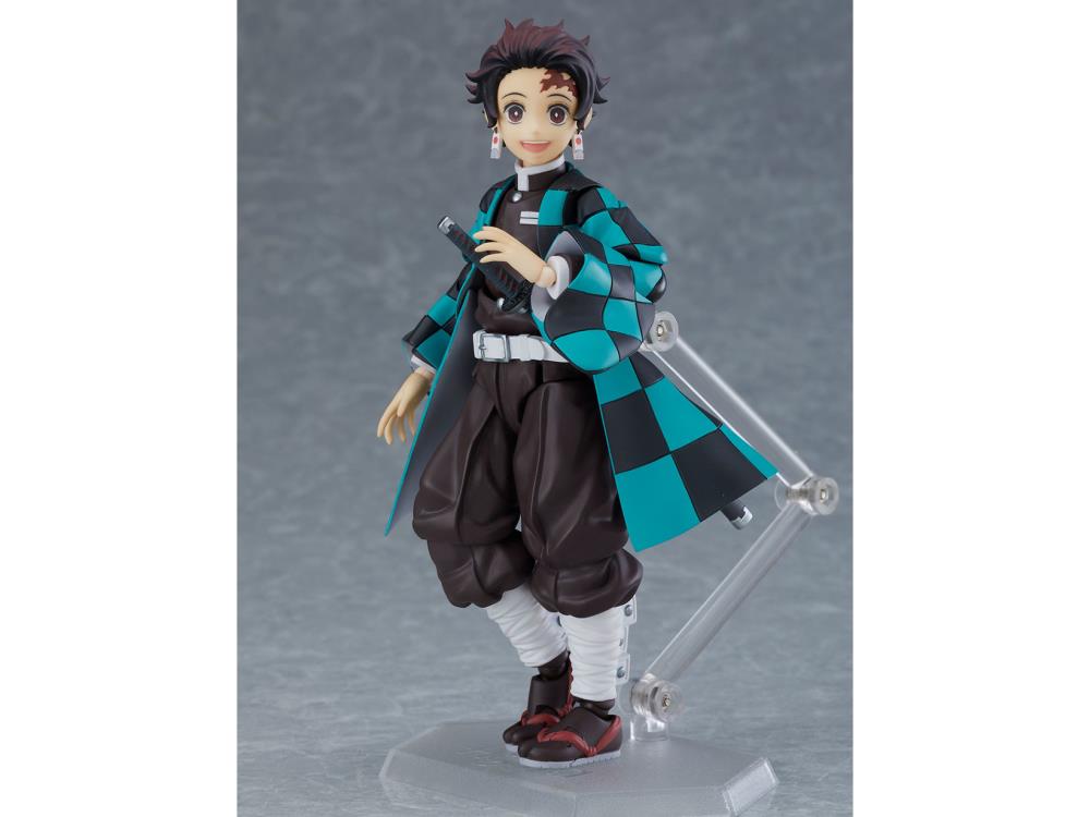 Figma #498 DX Tanjirou Kamado Demon Slayer Action Figure - Anime Collectible from Kimetsu no Yaiba Series for Display & Cosplay Enthusiasts