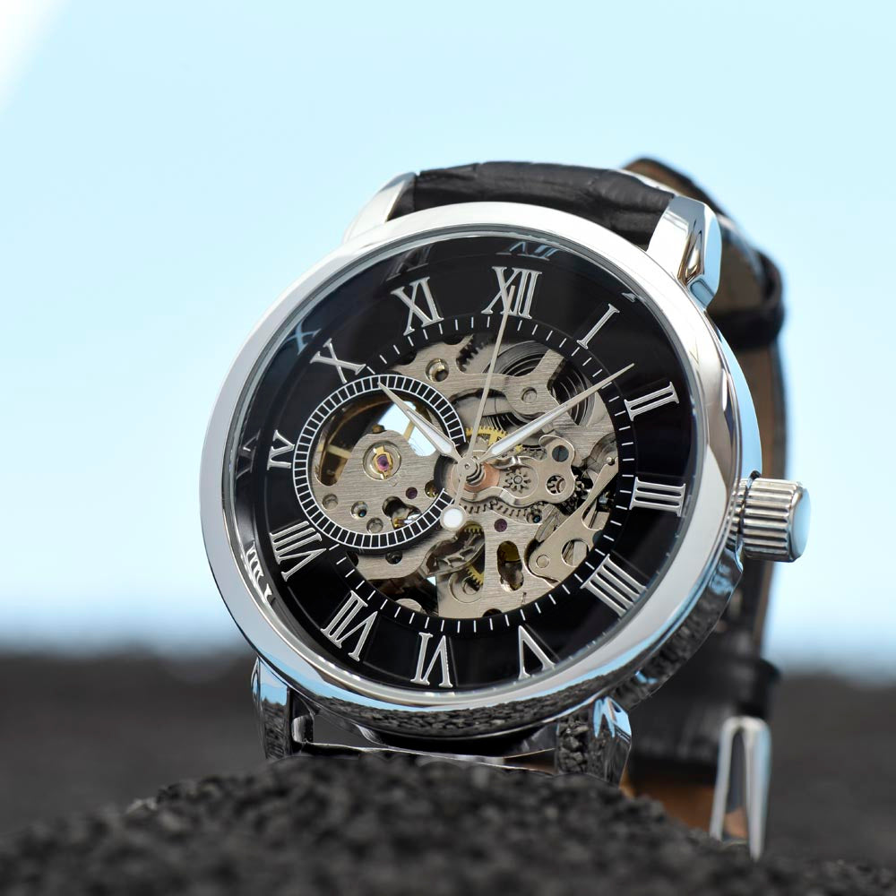 Elegant Openwork Watch for Men - Perfect Gift for Husband from Wife - Ideal for Anniversaries, Birthdays & Special Occasions