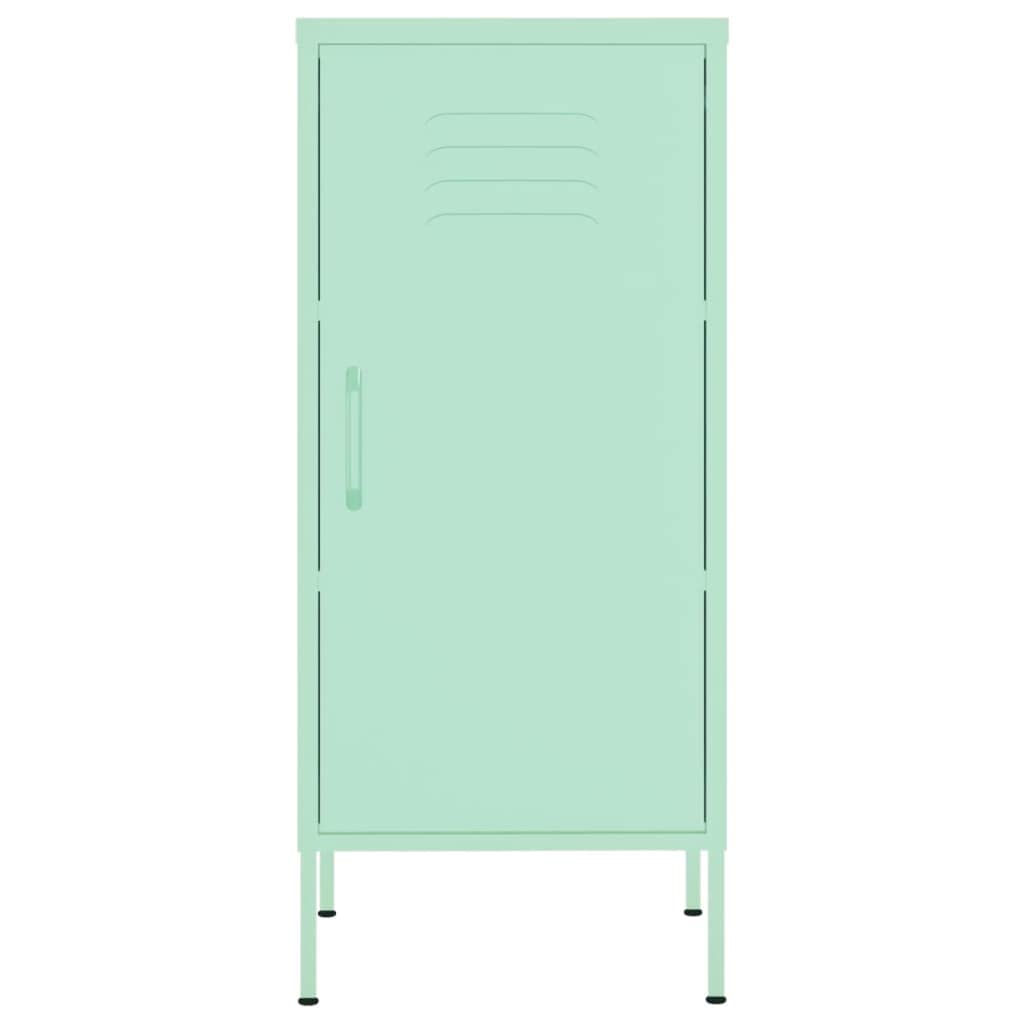 vidaXL 5-Shelf Storage Cabinet, Mint Green Steel Bookcase for Home Office, Living Room, Bedroom - Organize Books, Toys, Decor & More
