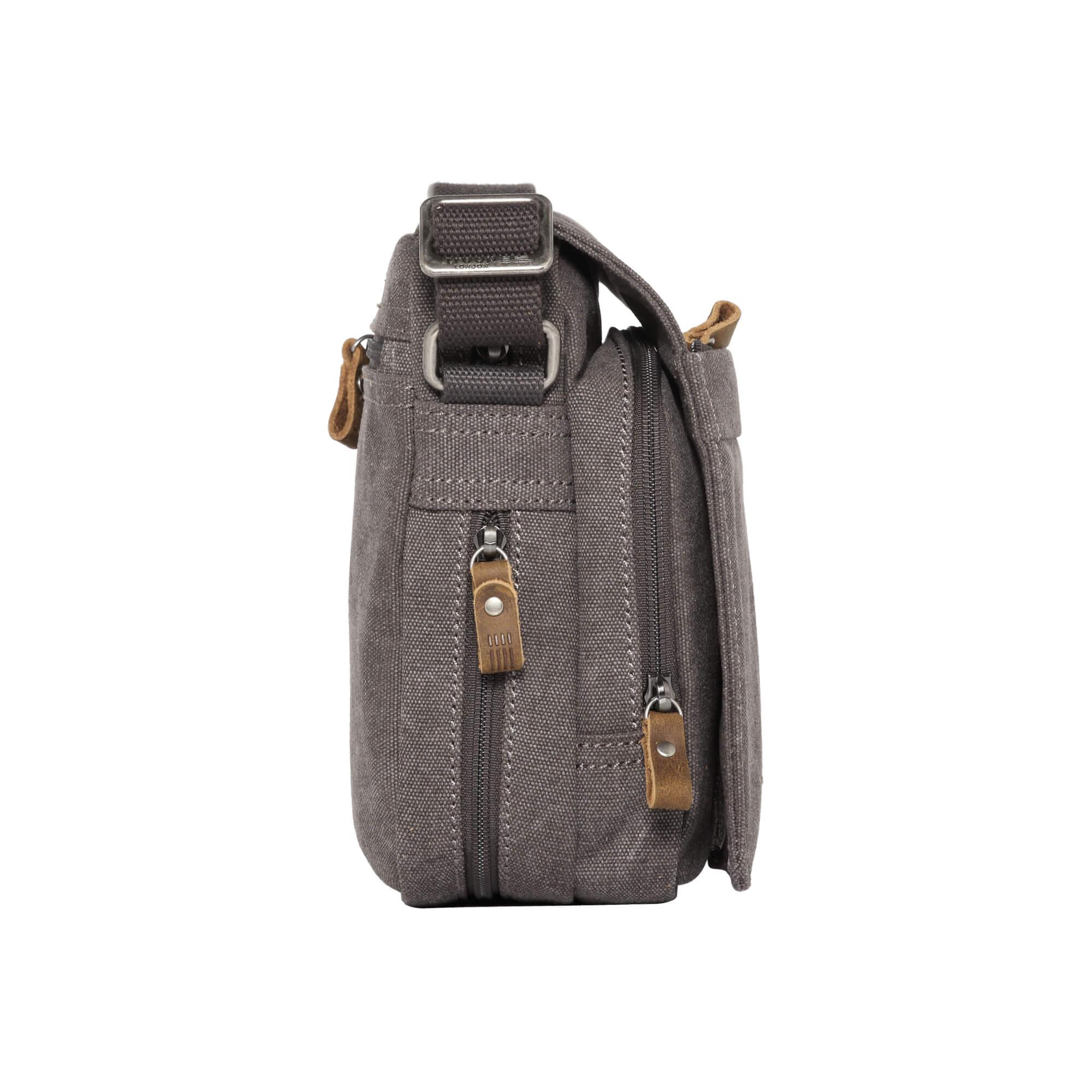 Troop London Classic Canvas Crossbody Bag for Men & Women - Stylish & Durable Messenger Bag for Travel, Work & Everyday Use