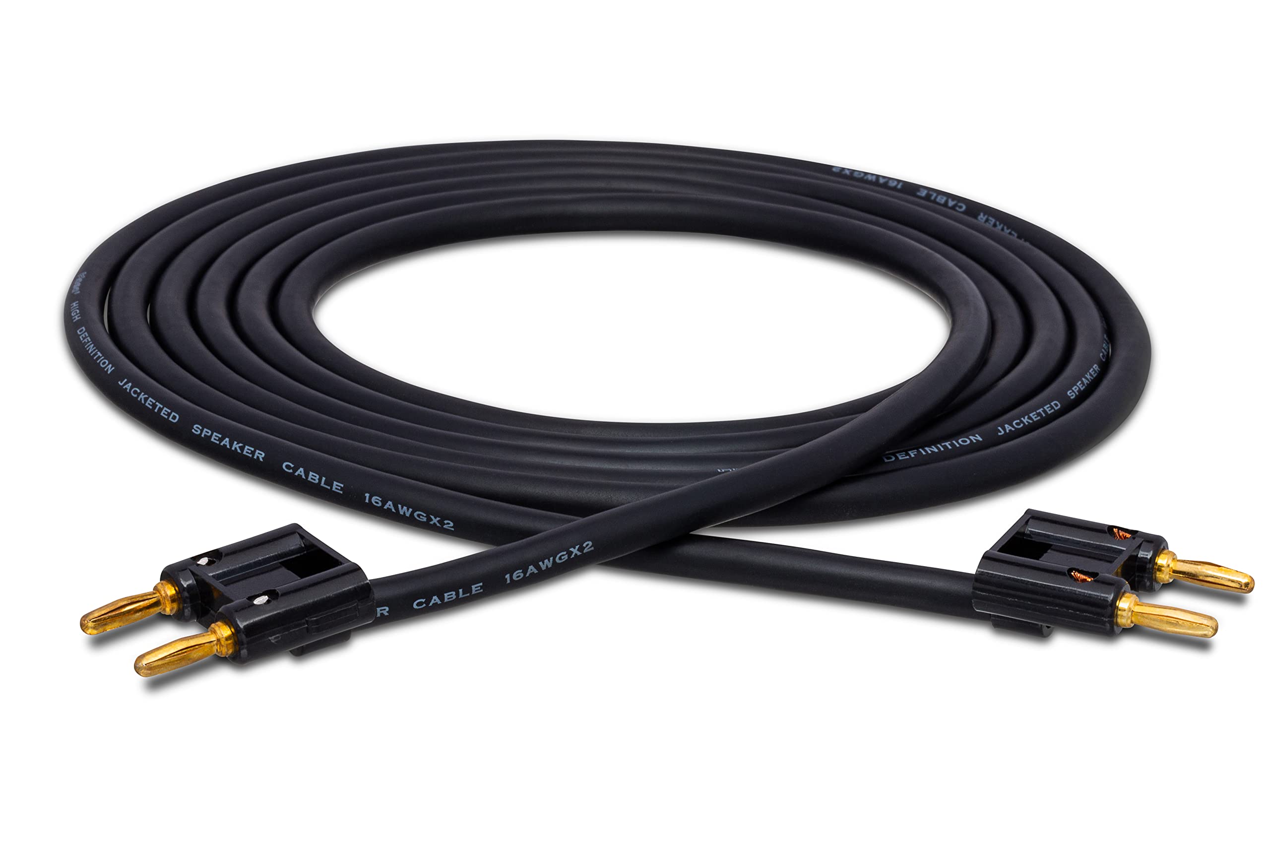 Hosa SKJ-650BB 50ft Speaker Cable - Dual Banana Plug to Same Connector for Home Theater & Professional Audio Systems - High-Quality Audio Connection for Speakers, Amplifiers & Studio Equipment